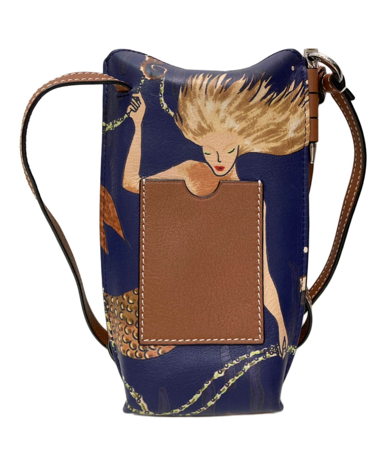 中古・古着通販】LOEWE (ロエベ) ゲートポケット ボルドー×ネイビー 