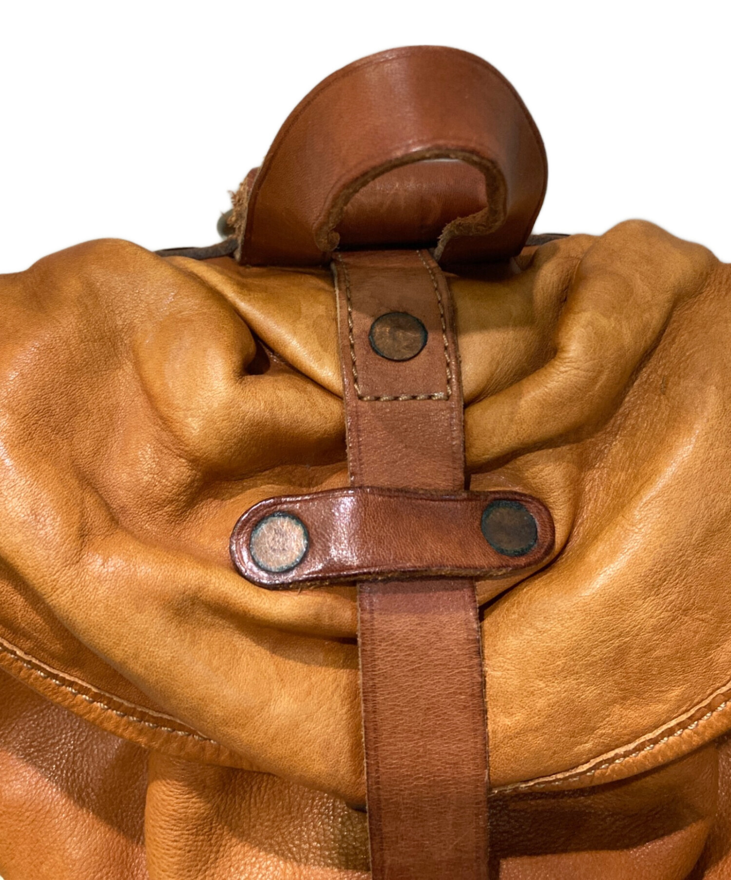 中古・古着通販】RRL (ダブルアールエル) レザーリュック ブラウン