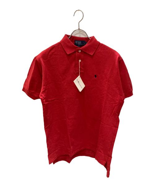 90s ポロ ラルフローレン 刺繍 New York ポロシャツ ブラック 古着 90s VINTAGE Polo by Ralph Lauren USED加工 墨黒 ポロシャツ メンズ L