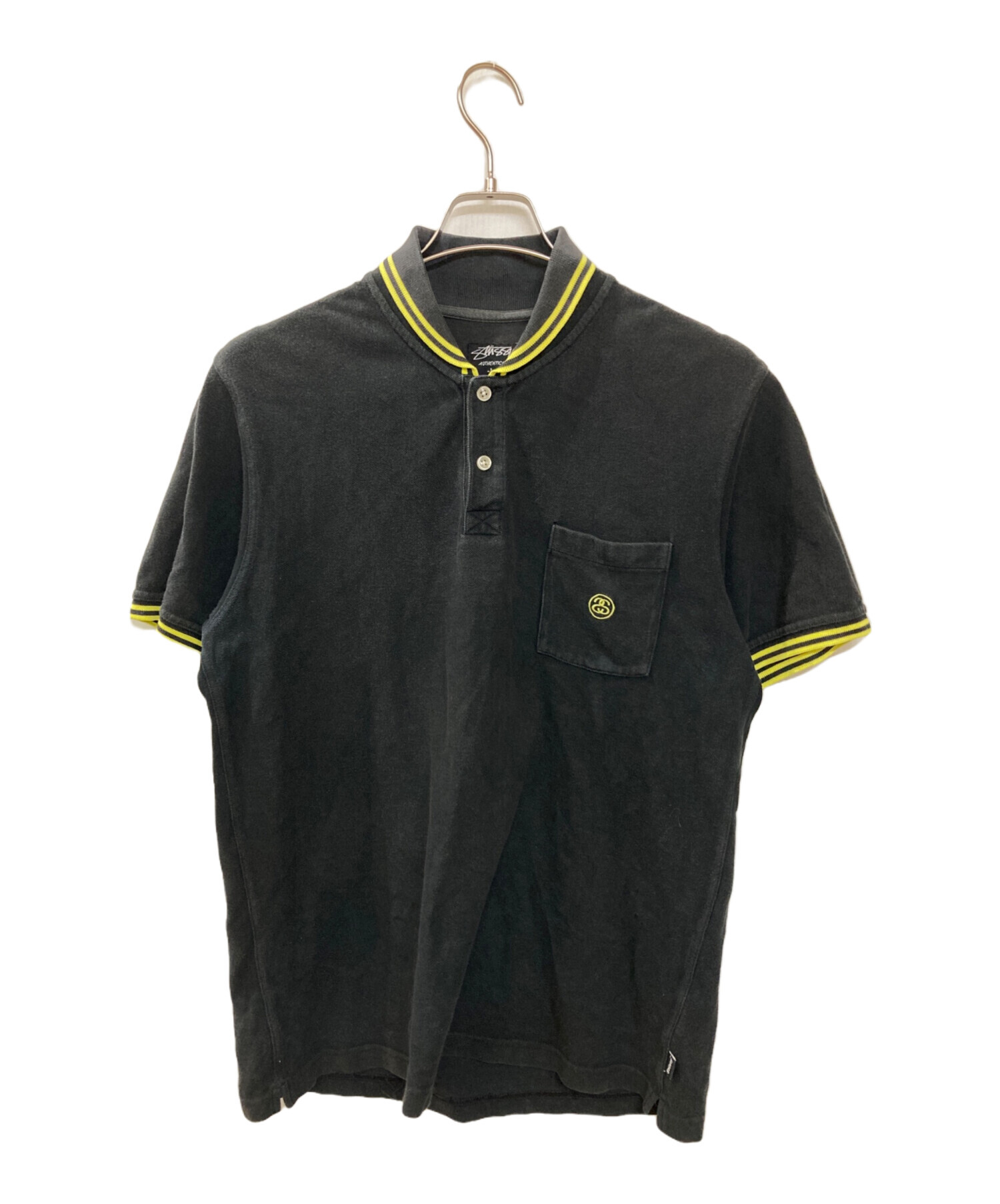 中古・古着通販】stussy (ステューシー) ポロシャツ ブラック サイズ:L 