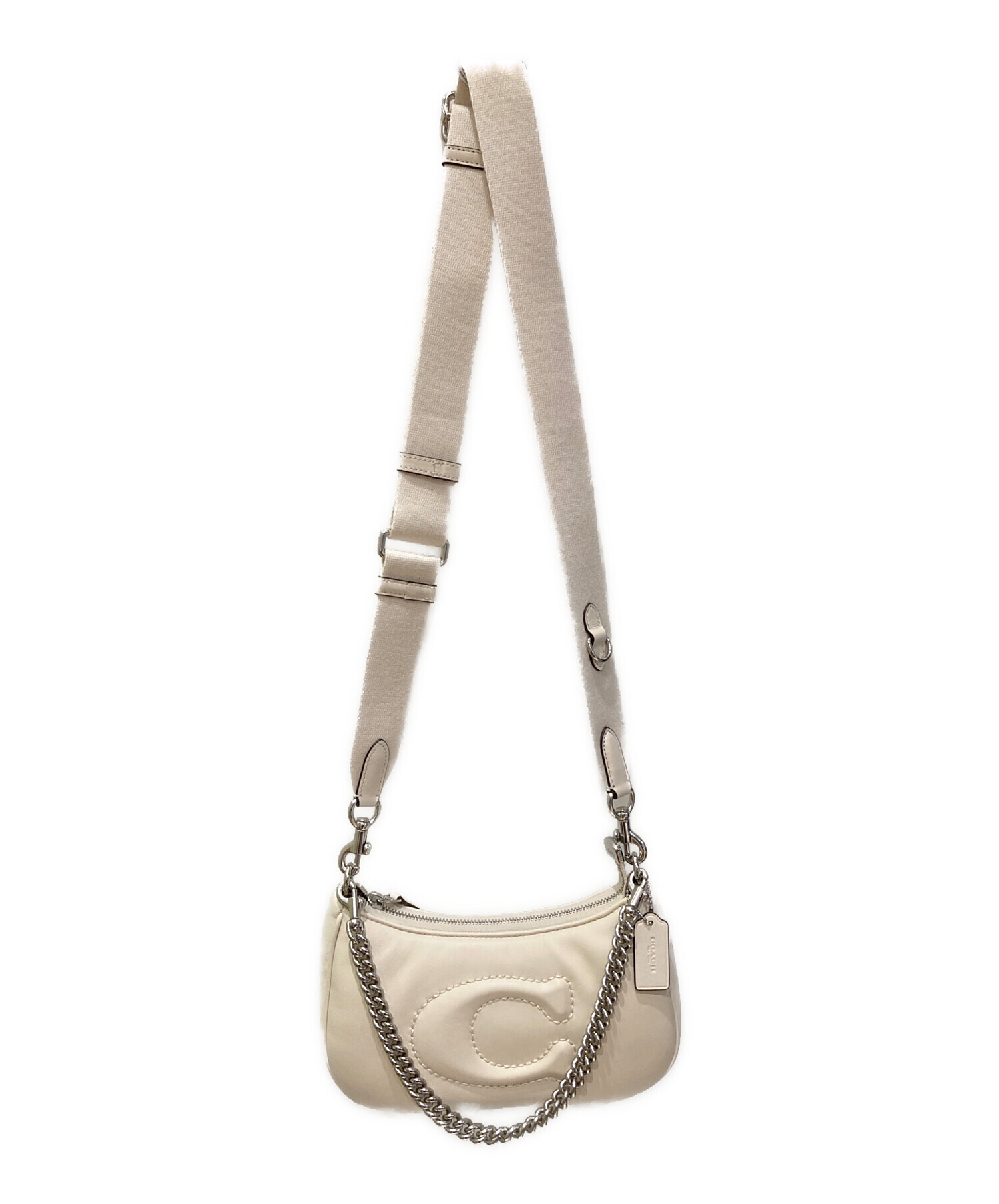 コーチ テリ ショルダーバッグ  CJ608【Aランク】【中古】 中古・古着通販】COACH (コーチ) テリ ショルダー バッグ ブラック