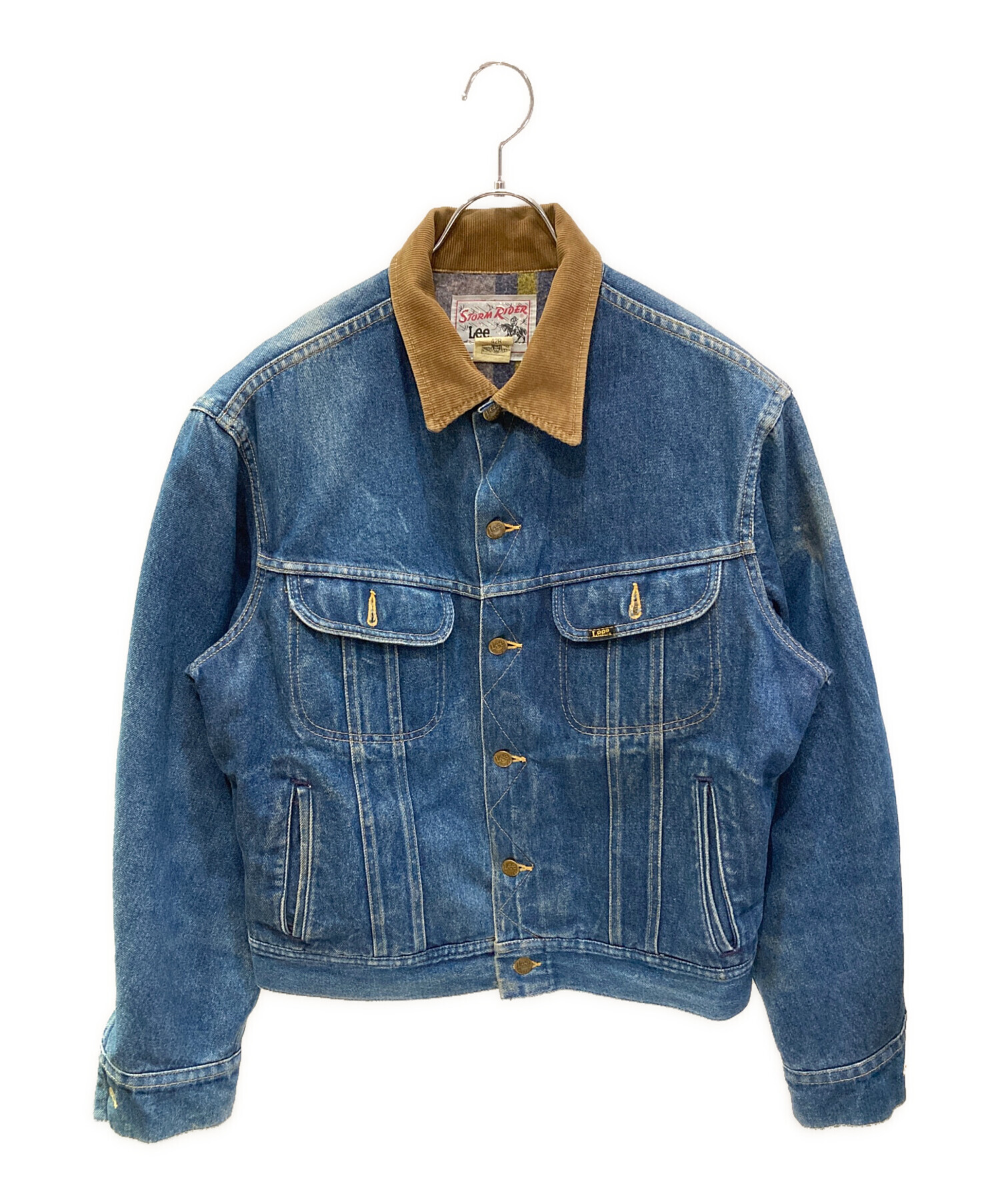 中古・古着通販】LEE (リー) ブランケットデニムジャケット ブルー