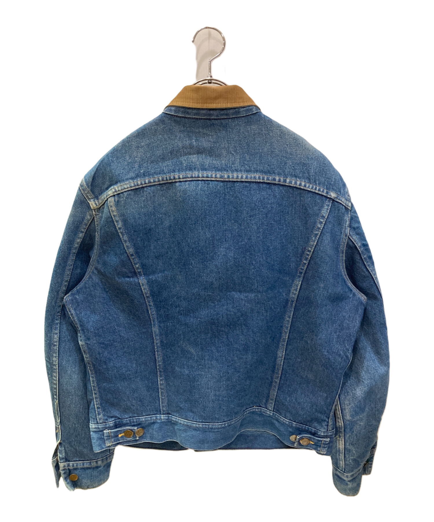 LEE リー デニムジャケット ブランケット 襟コーデュロイ オーバーサイズ Lee/リー デニムストームライダージャケット/裏ブランケット/襟