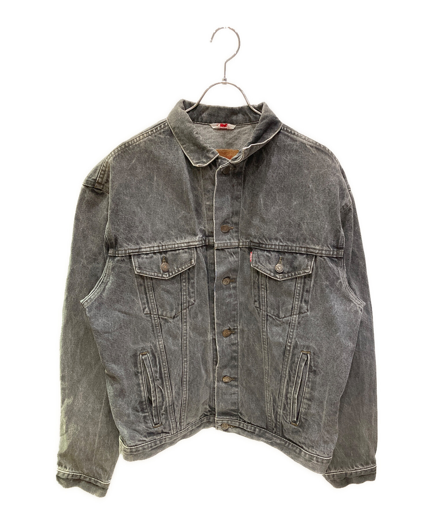 中古・古着通販】LEVI'S (リーバイス) 先染めブラックデニムジャケット