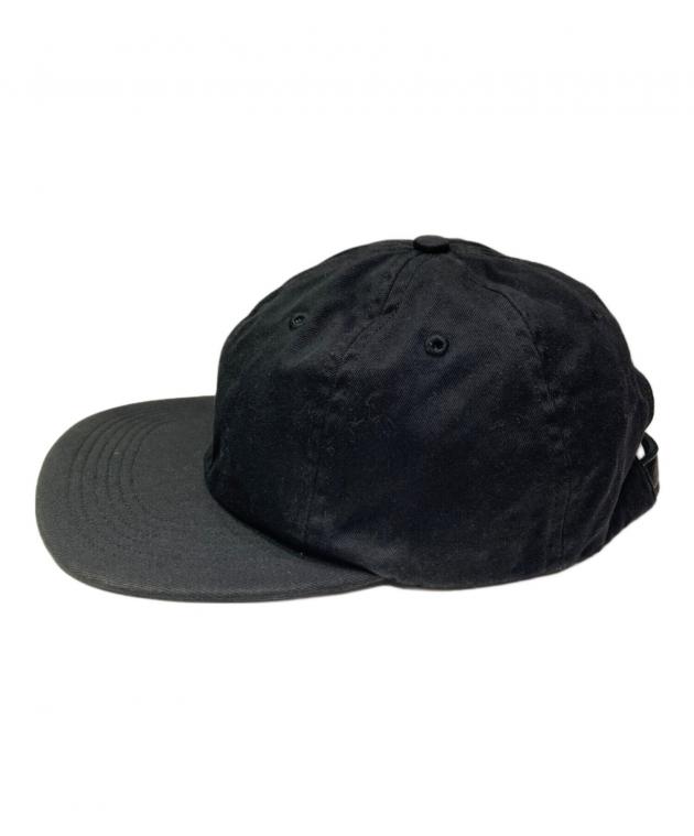 中古・古着通販】SUPREME (シュプリーム) ロゴ刺繍キャップ ブラック 中古・古着通販】SUPREME (シュプリーム) ロゴ刺繍キャップ ブラック