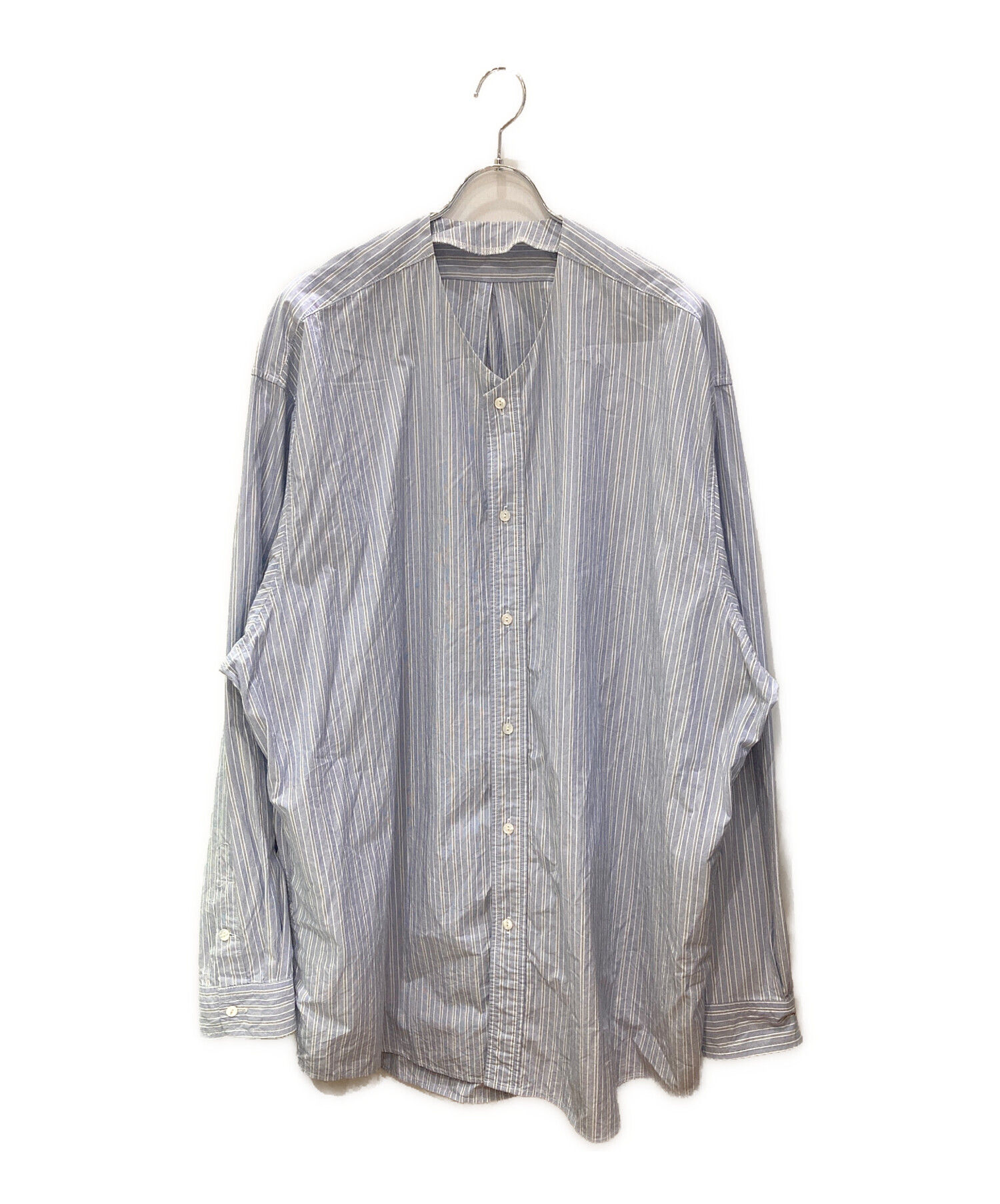 中古・古着通販】sillage (シアージ) ノーカラーオーバーサイズ 