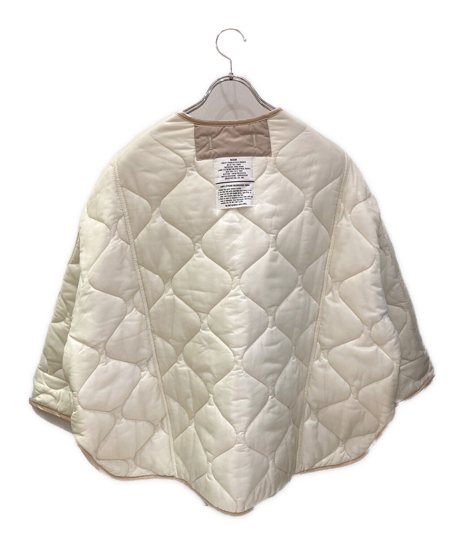 美品 The Frankie shop キルティングジャケット　ホワイト 中古・古着通販】The Frankie shop (フランキーショップ) キルティング