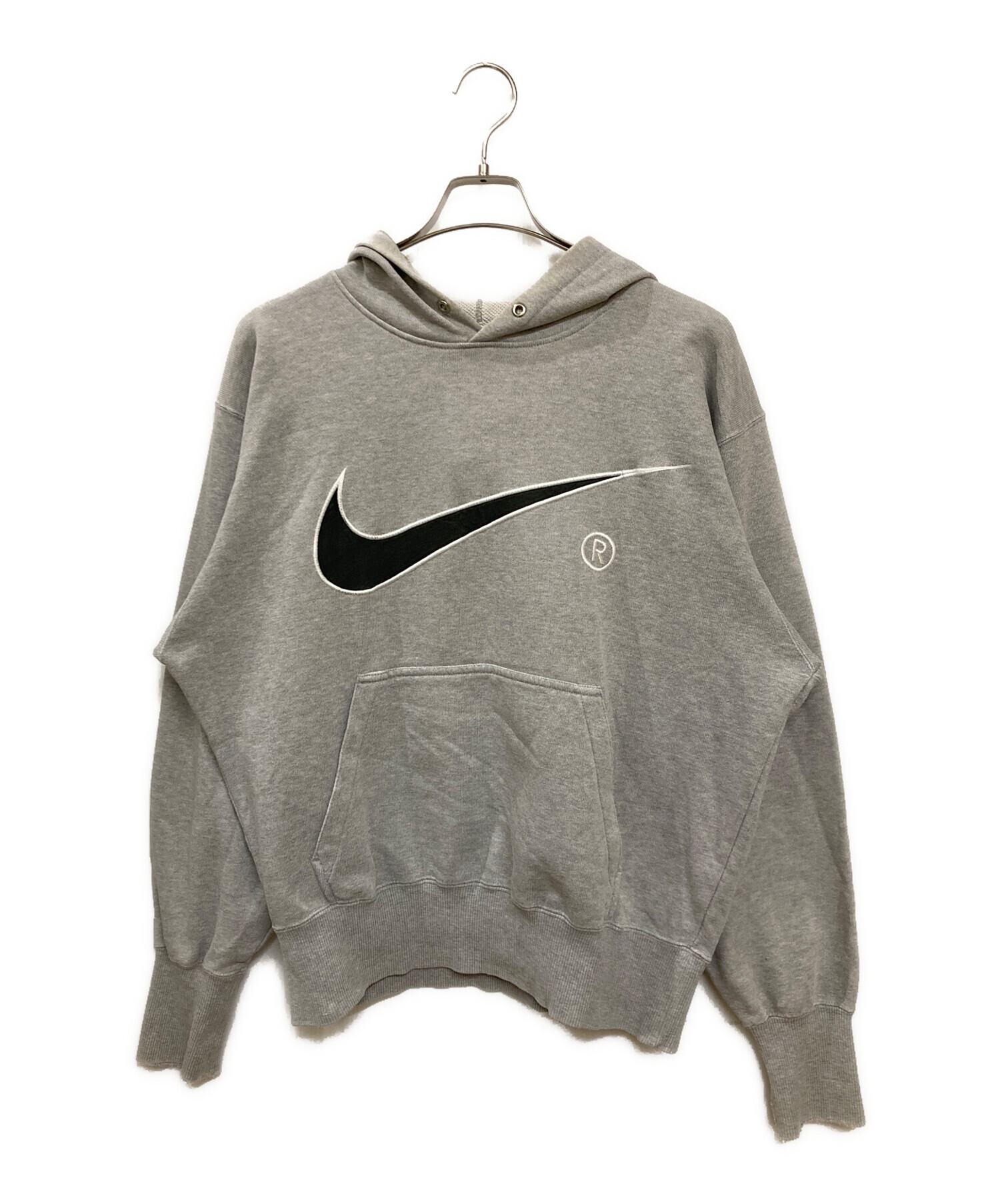 中古・古着通販】NIKE (ナイキ) ヴィンテージ刺繍ロゴパーカー グレー