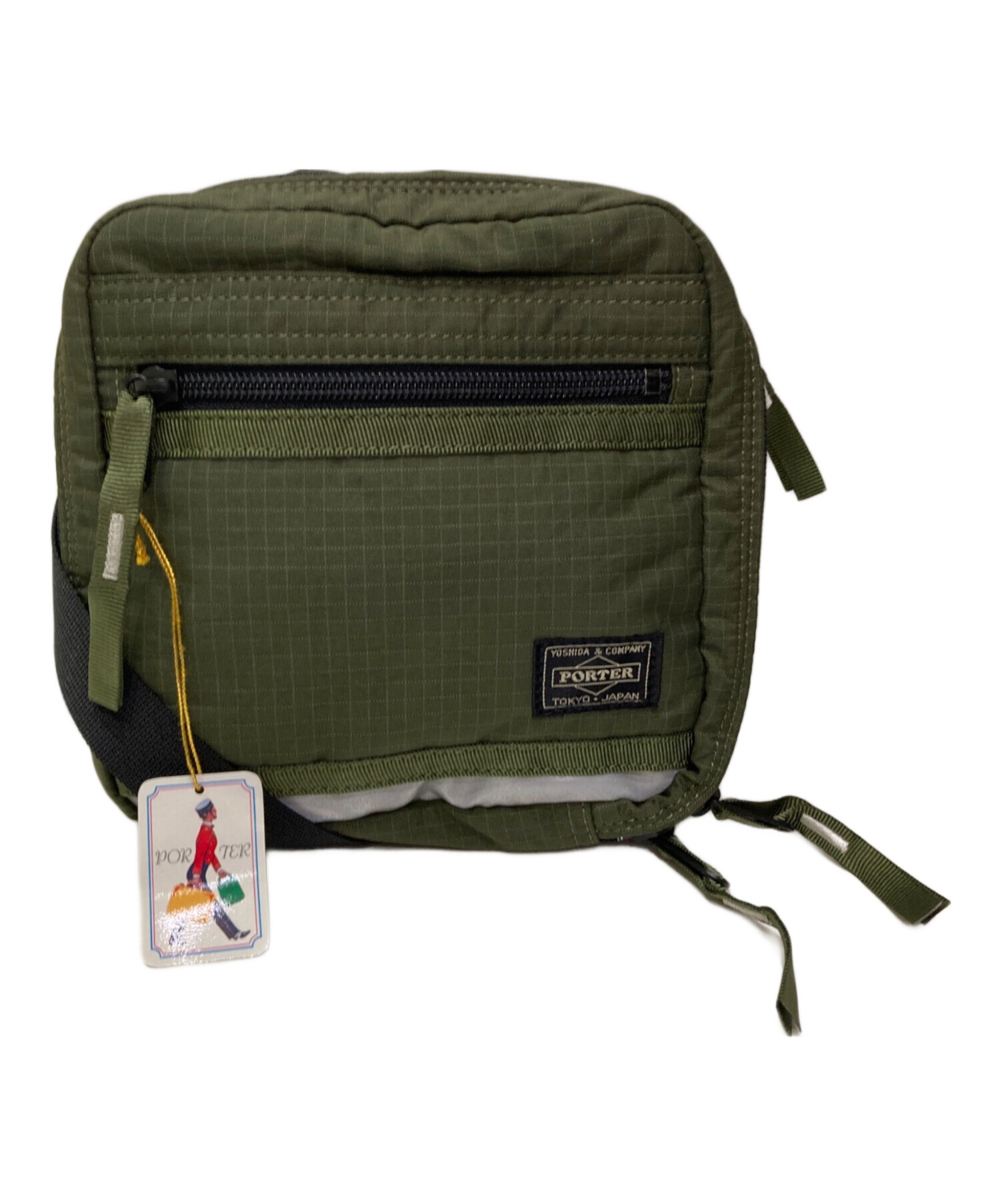 中古・古着通販】PORTER (ポーター) ショルダーバッグ オリーブ 