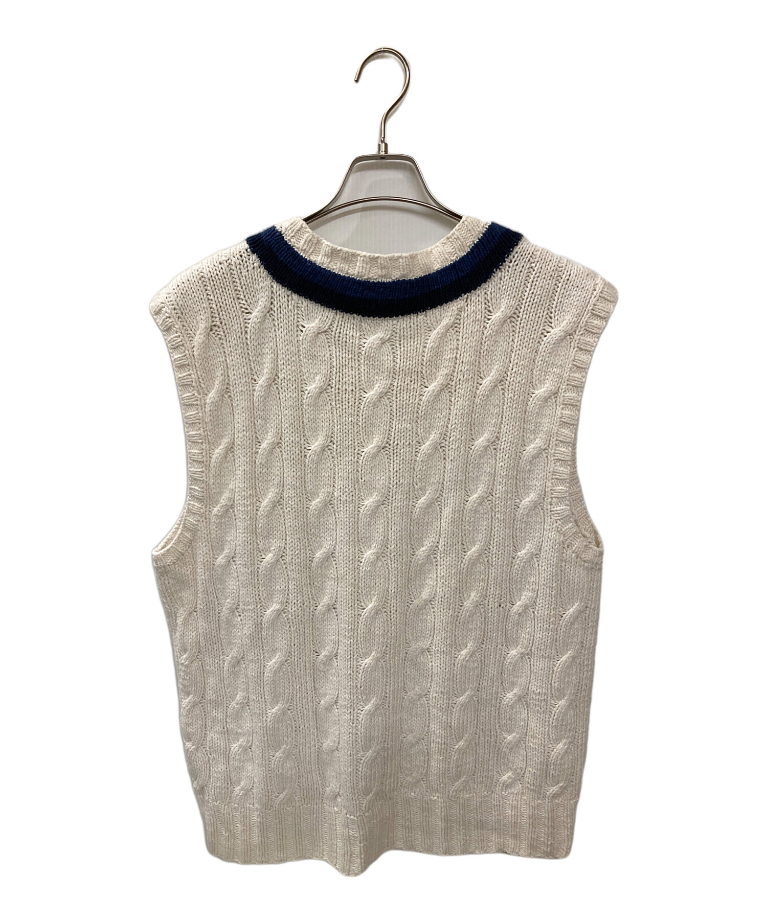 ラルフローレン　カシミヤ混　ニットベスト　Mサイズ ポロラルフローレン カシミヤ混 ベスト 最終値下げ」ラルフローレン