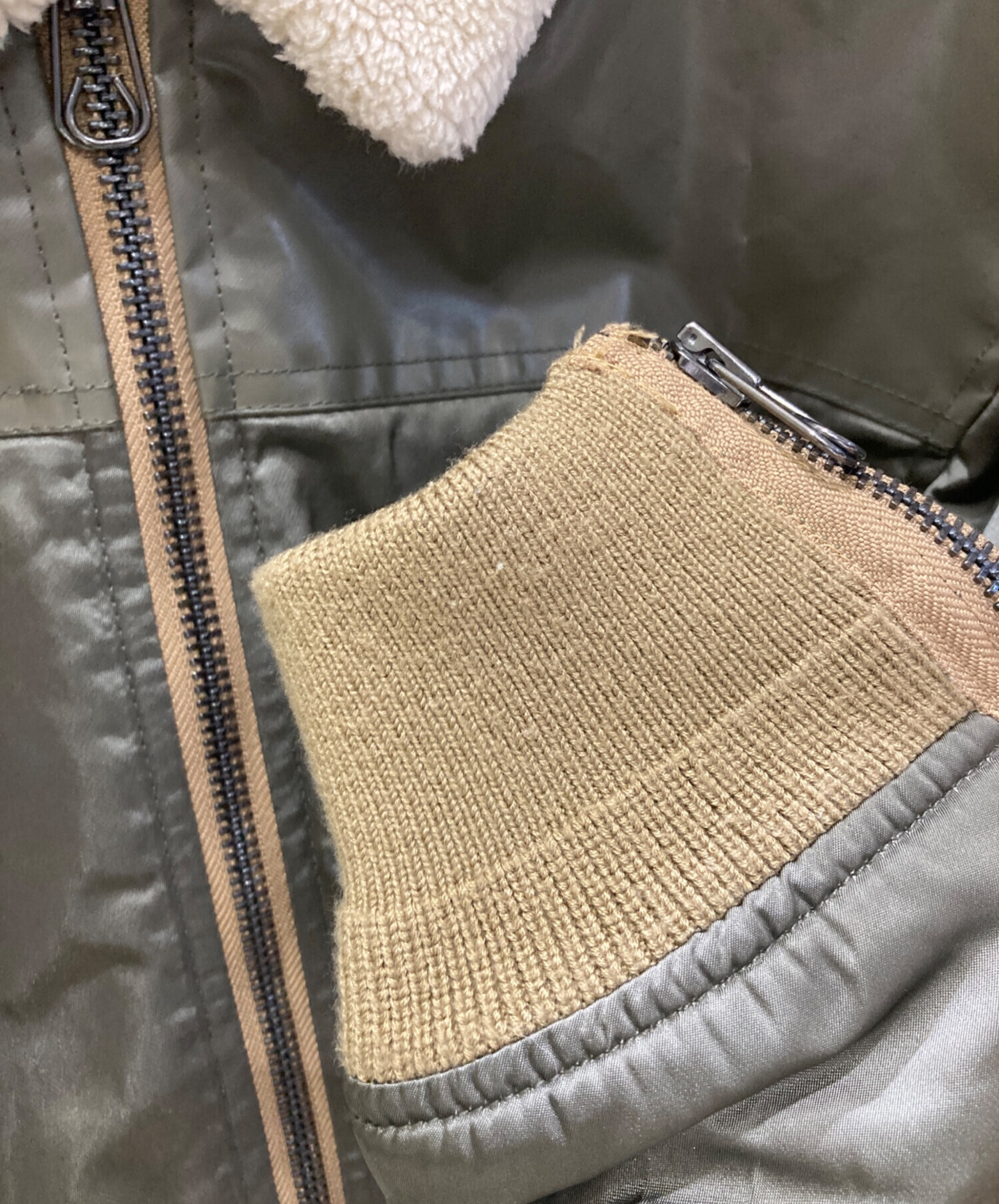 中古・古着通販】DIESEL (ディーゼル) ボア襟ミリタリーフライト