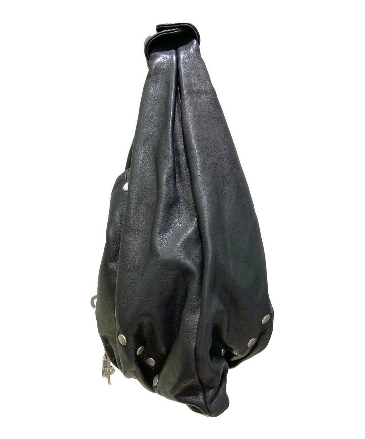 中古・古着通販】CUFFZ (カフス) 手錠レザーハンドバッグ ブラック 中古・古着通販】CUFFZ (カフス) 手錠レザーハンドバッグ ブラック