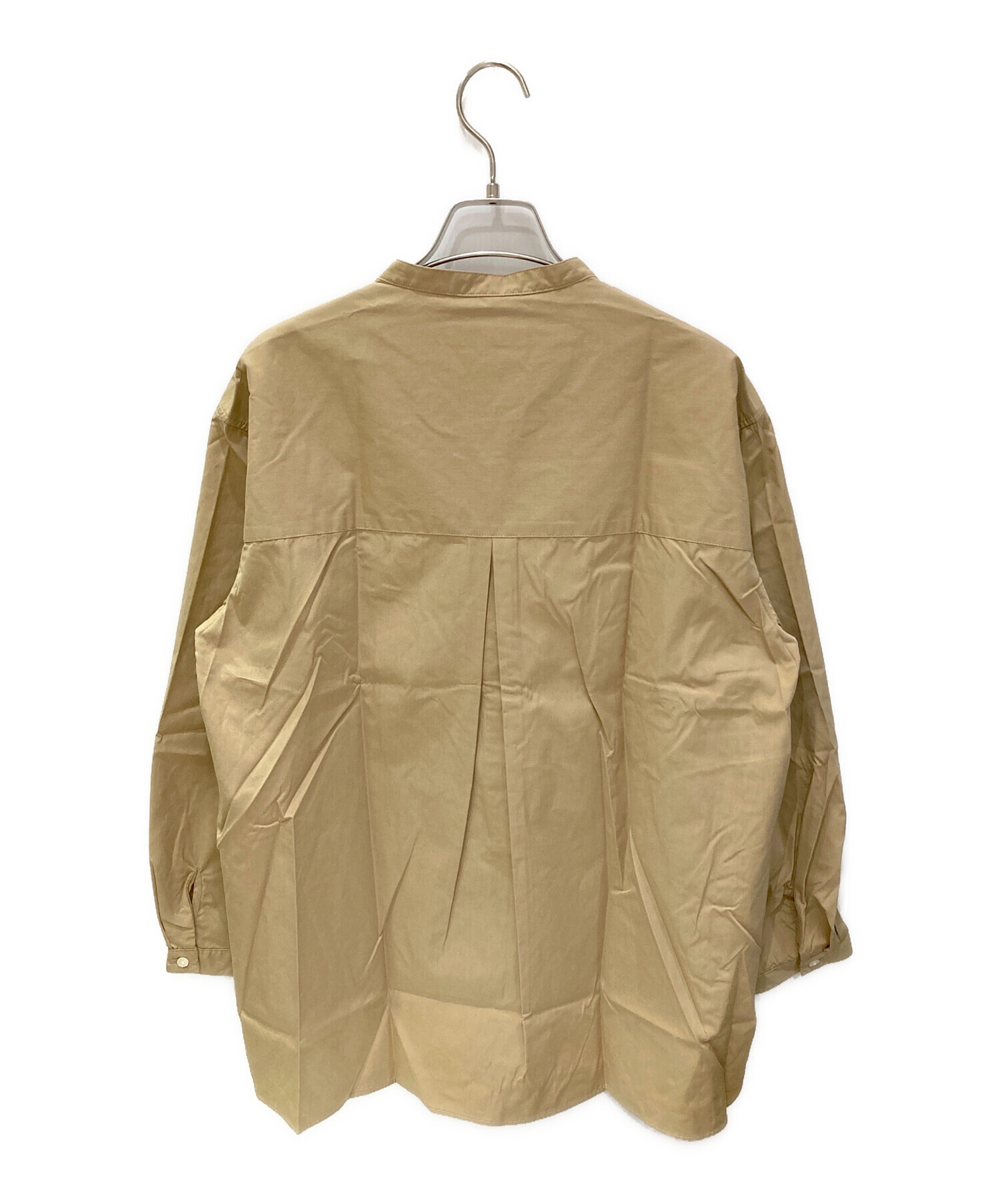 中古・古着通販】LACOSTE (ラコステ) ノーカラージャケット ベージュ 