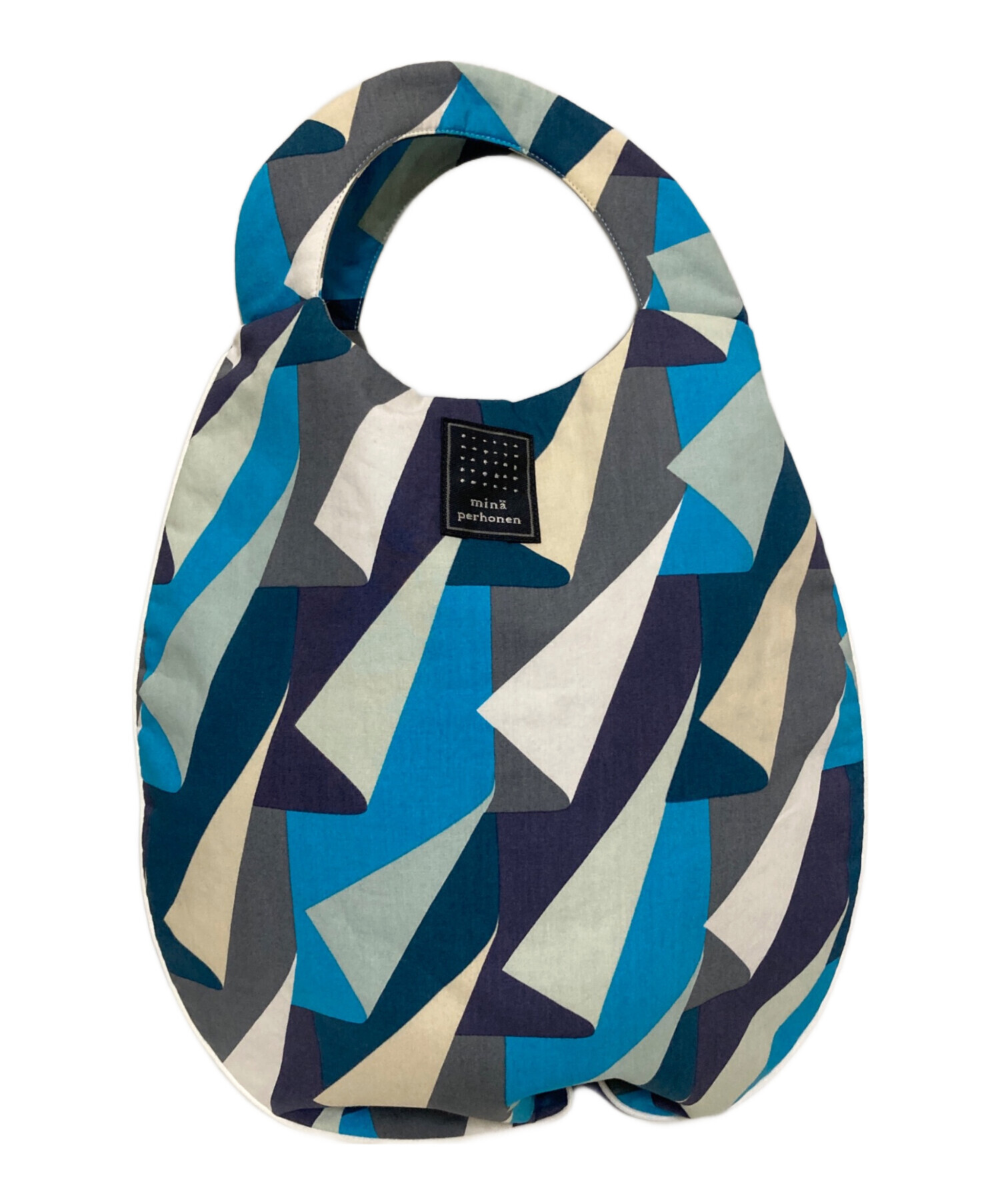 ミナペルホネン skyful 本革　ハンドバッグ　レア　貴重　ブルー 中古・古着通販】mina perhonen (ミナ ペルホネン) ハンドバッグ