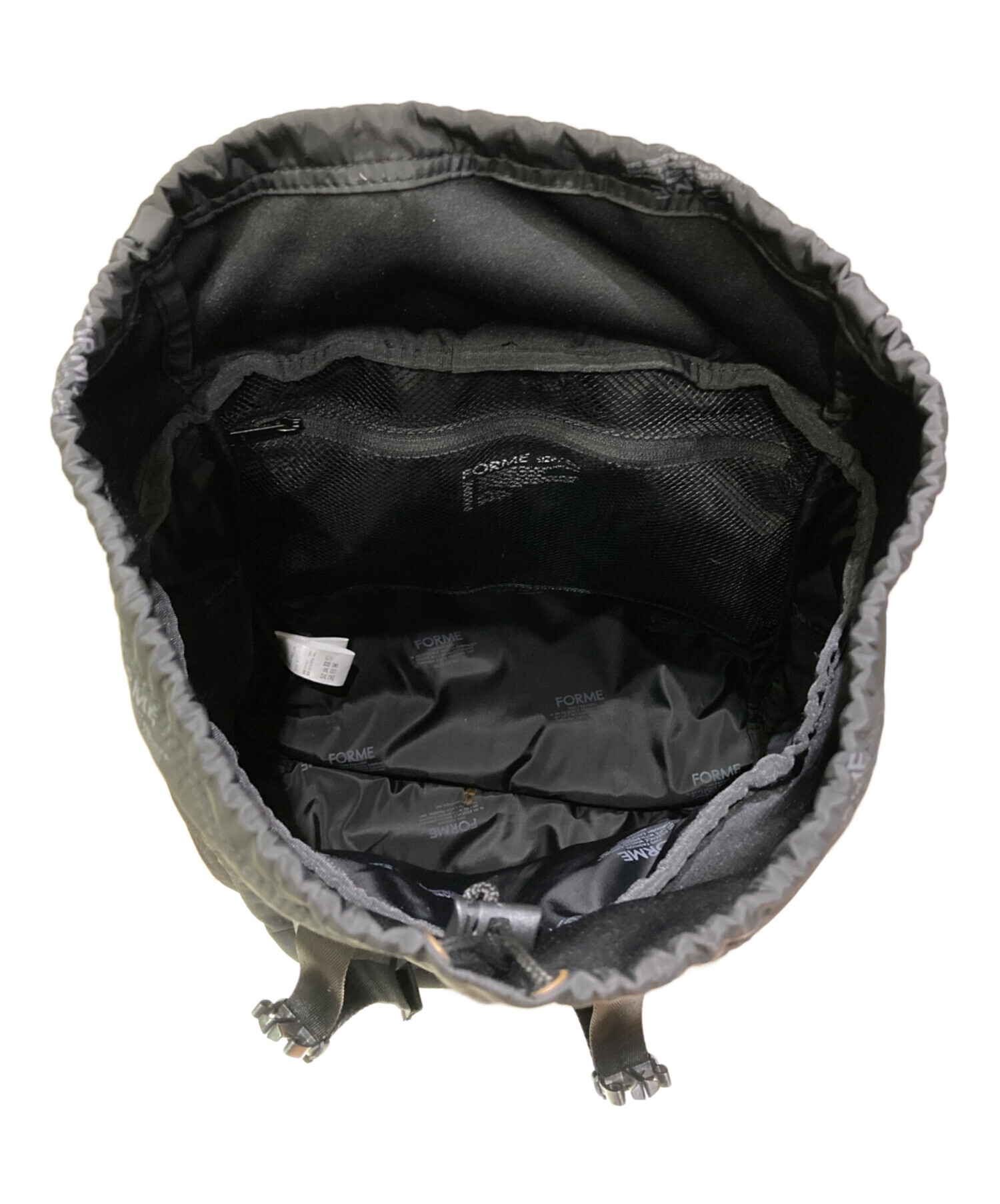 中古・古着通販】forme (フォルメ) バックパック ブラック｜ブランド