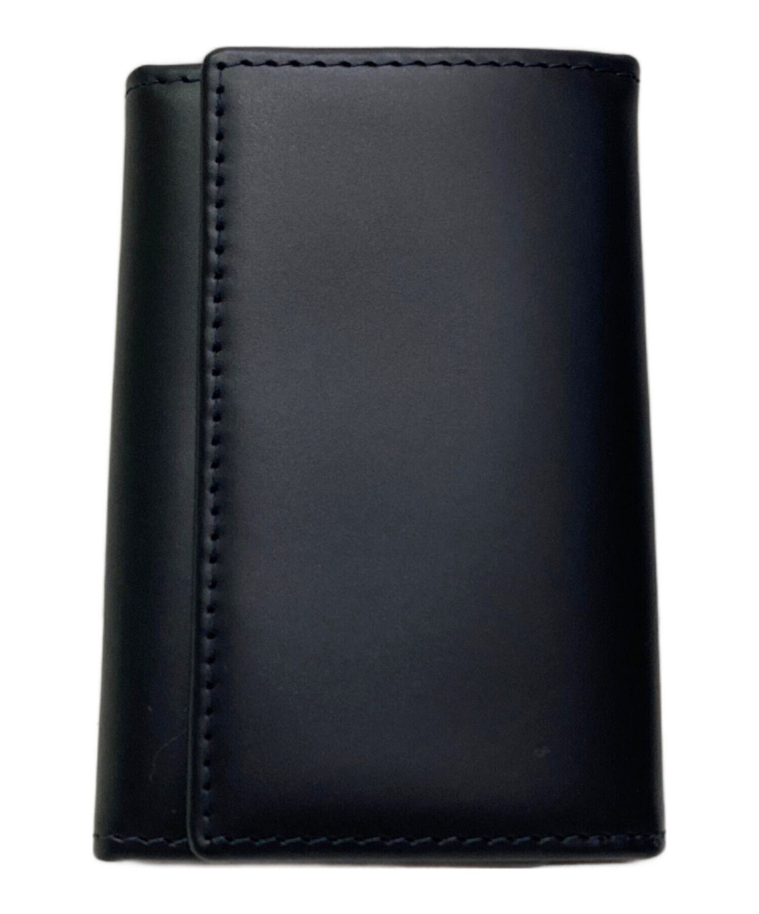 エッティンガーETTINGERブライドルレザーフック付きキーケース紺ネイビー黄 ETTINGER エッティンガー キーケース ブライドルレザー メンズ