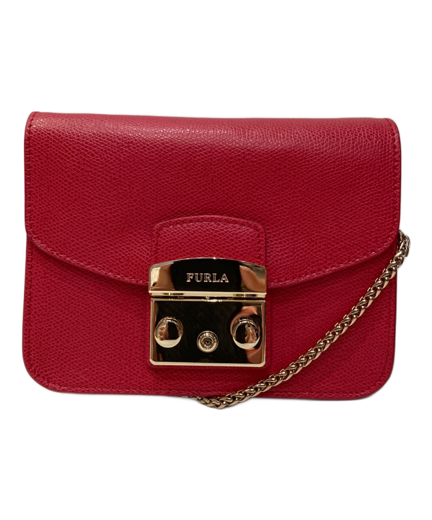 中古・古着通販】FURLA (フルラ) ショルダーバッグ レッド｜ブランド