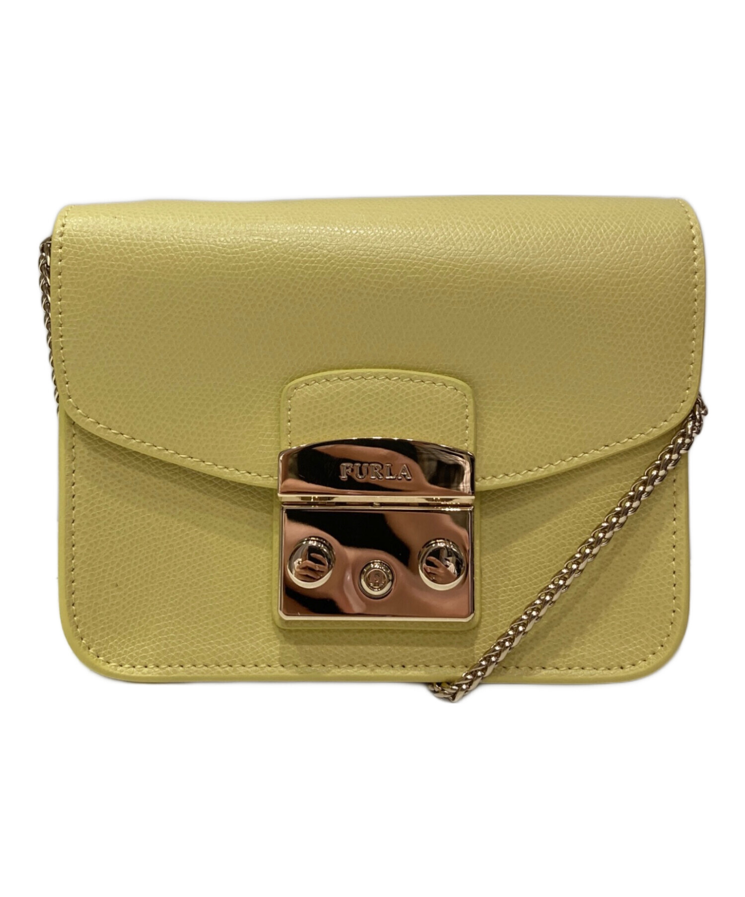 中古・古着通販】FURLA (フルラ) ショルダーバッグ イエロー｜ブランド 