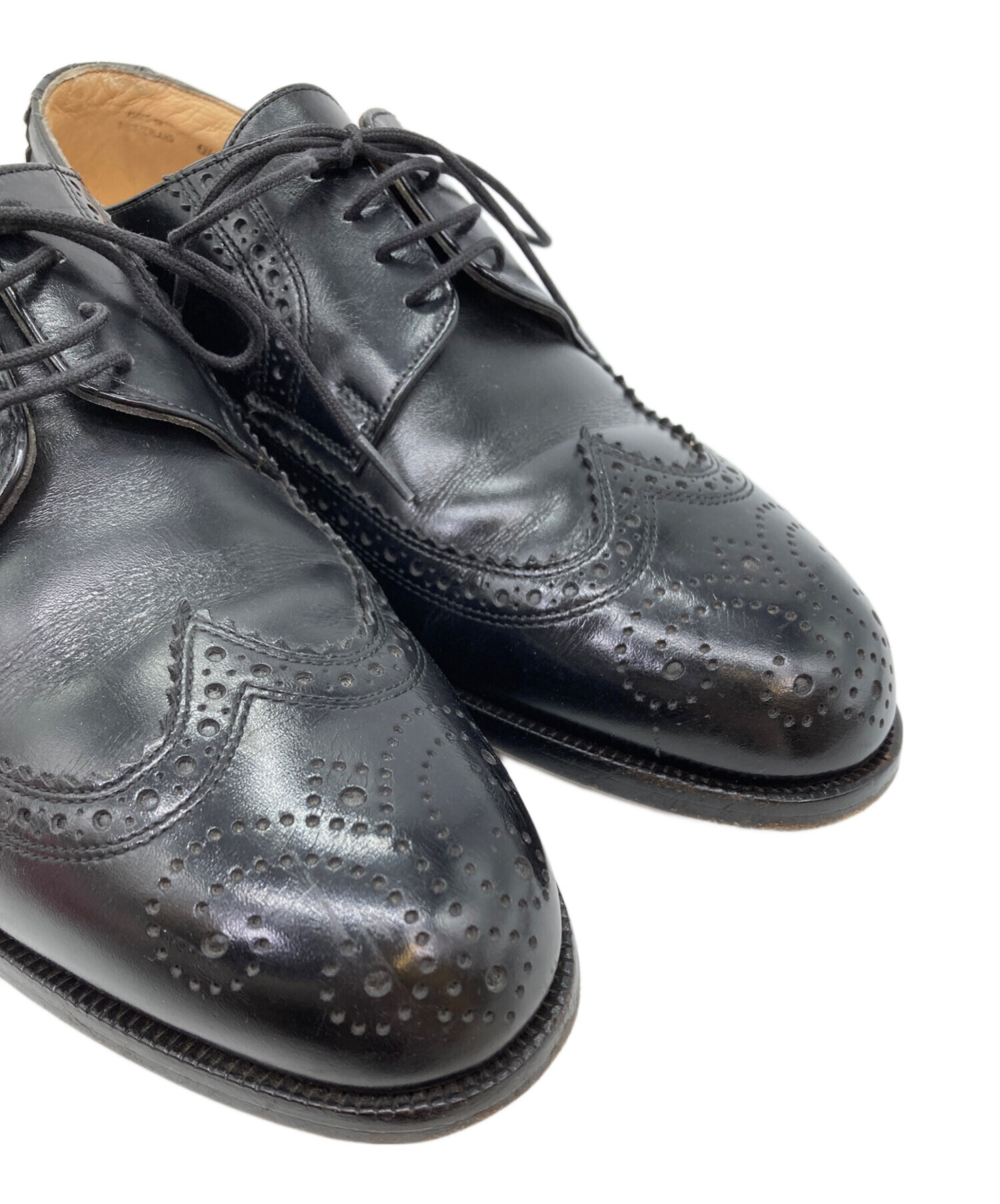 中古・古着通販】BALLY (バリー) ウィングチップシューズ ブラック
