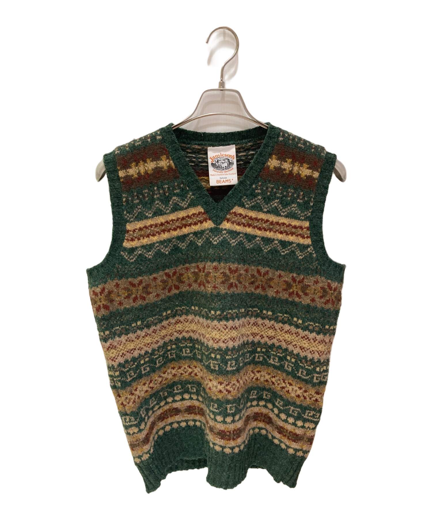 【新品未使用】Jamieson's BEAMS フェアアイルベスト フェアアイル & クレイジーパターン！vol.2 “Jamieson's