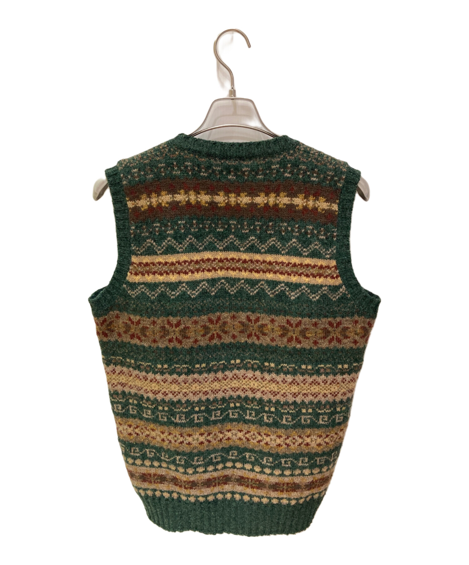 【新品未使用】Jamieson's BEAMS フェアアイルベスト Jamieson'sジャミーソンズ フェアアイルVネックベスト ベージュ