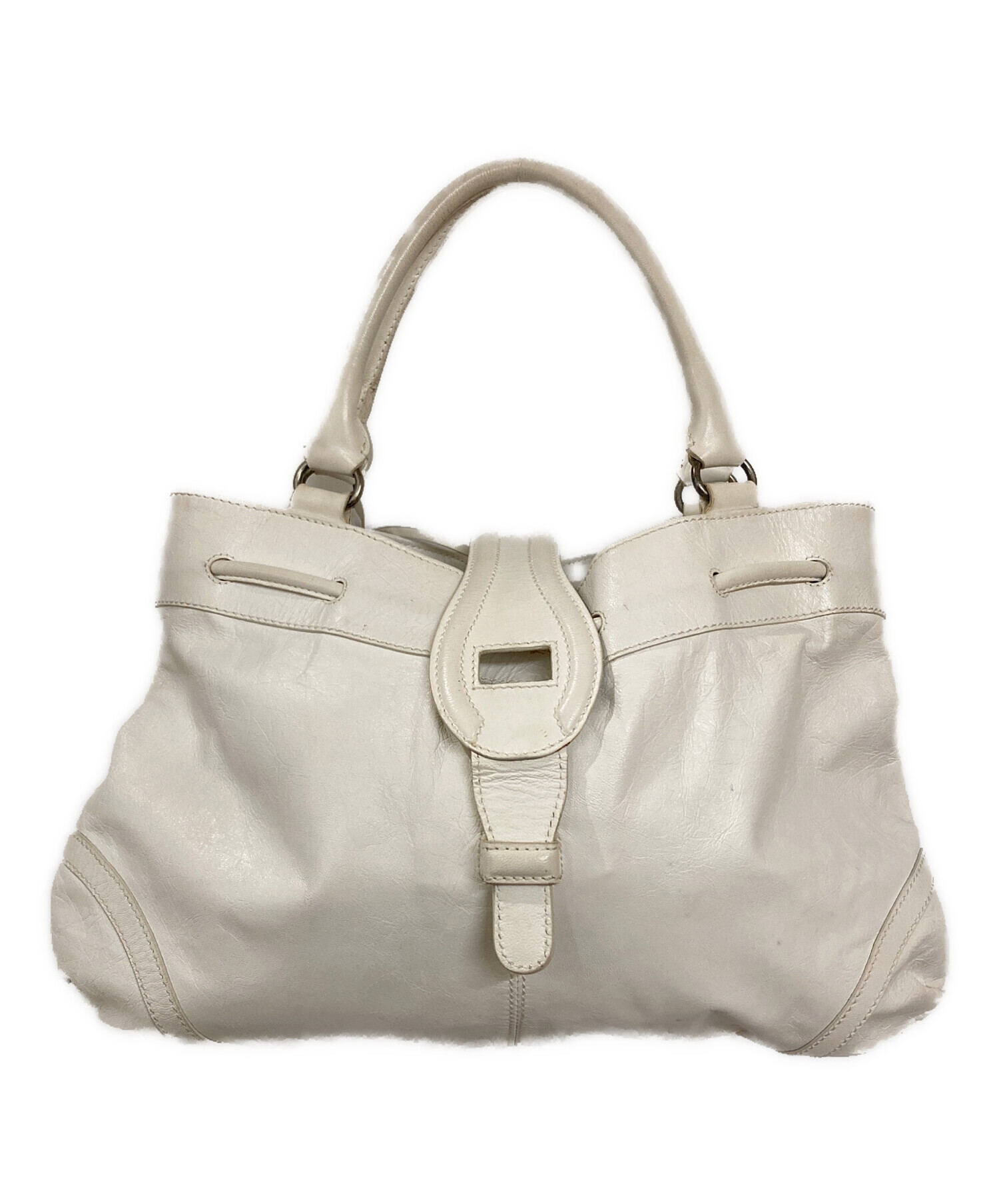 中古・古着通販】BALENCIAGA (バレンシアガ) ハンドバッグ ホワイト 