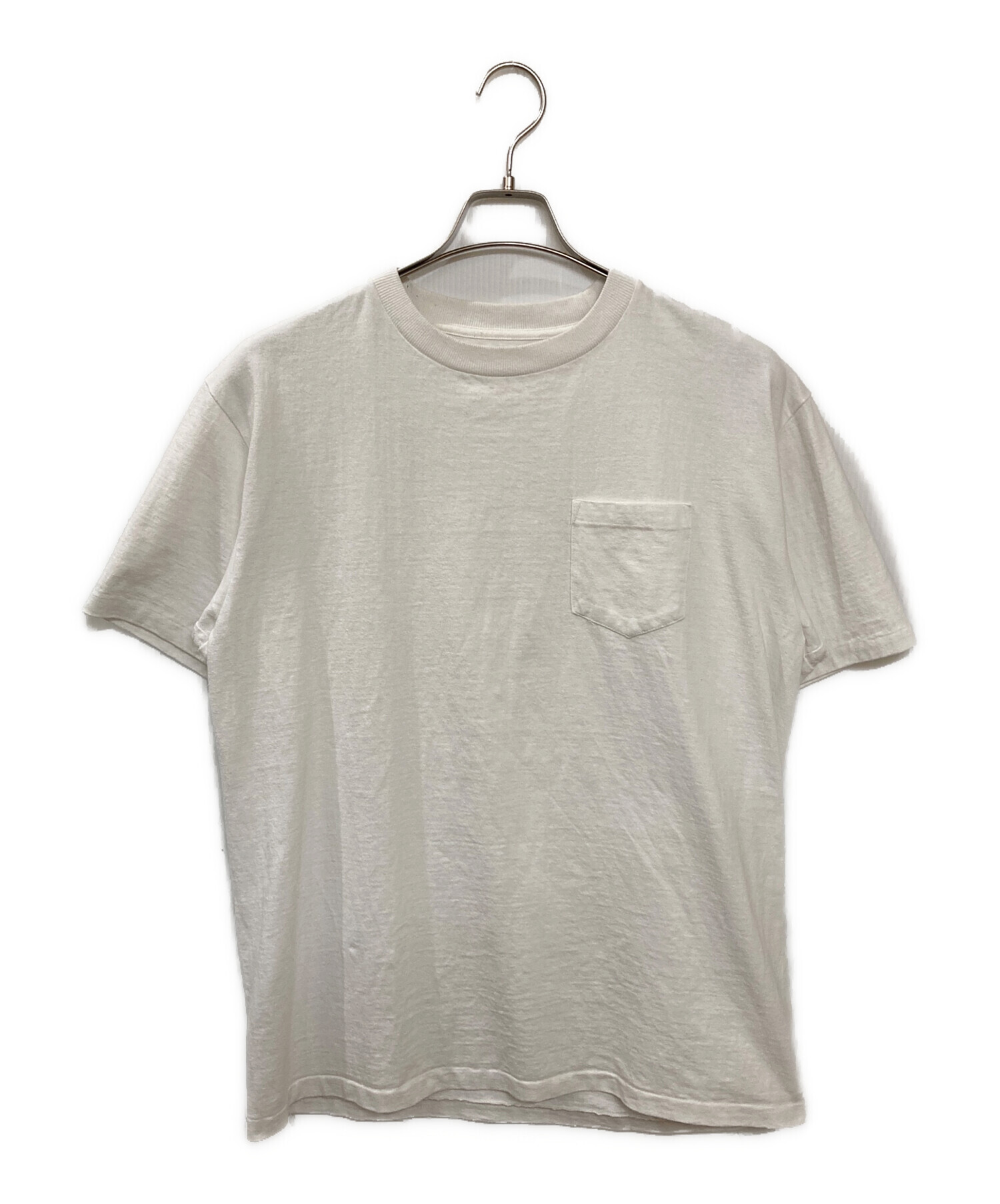 アナトミカ ANATOMICA 半袖 POCKET TEE カットソー 無地 Tシャツ 白T 