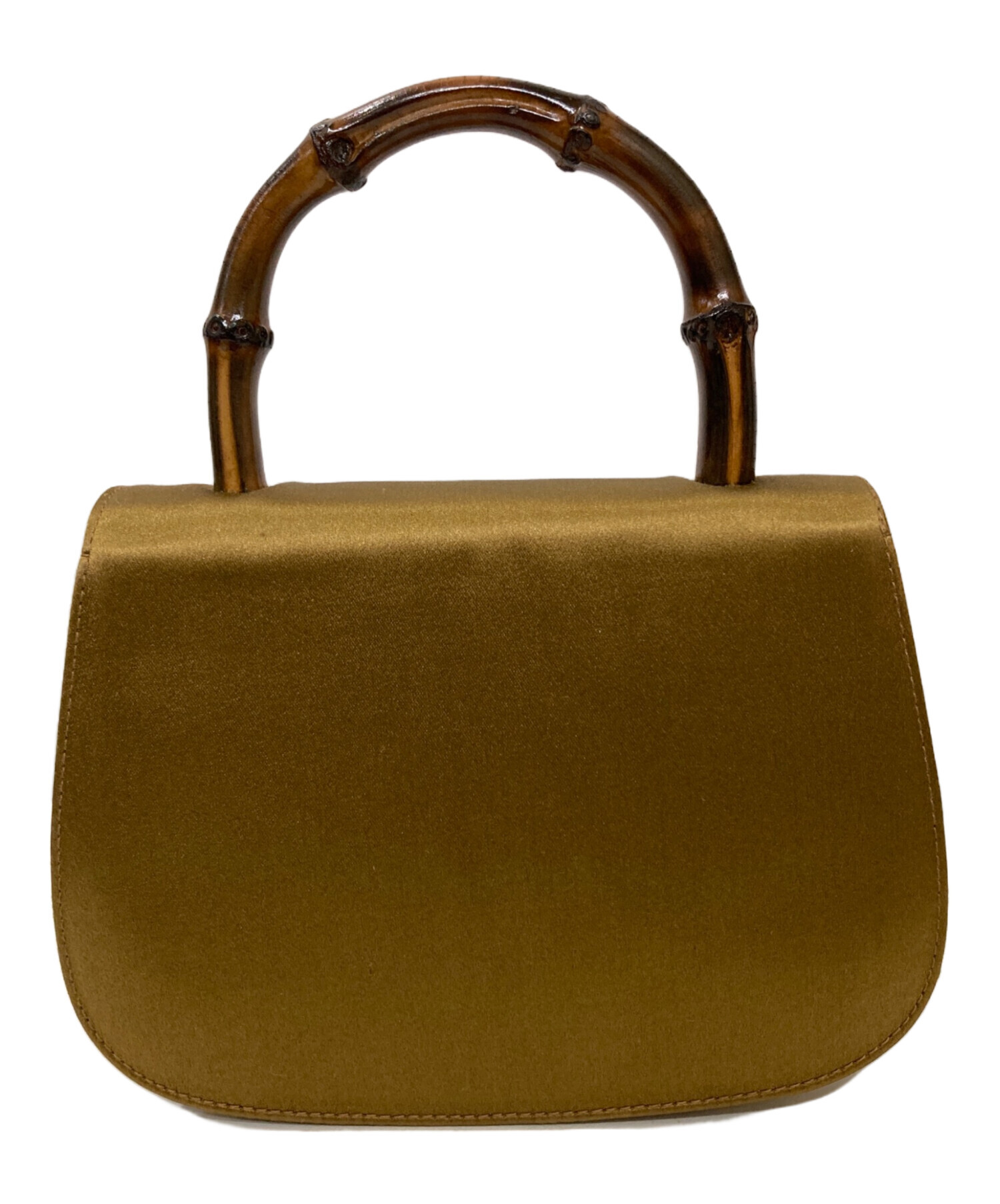 中古・古着通販】GUCCI (グッチ) ヴィンテージバンブーハンドルサテン 