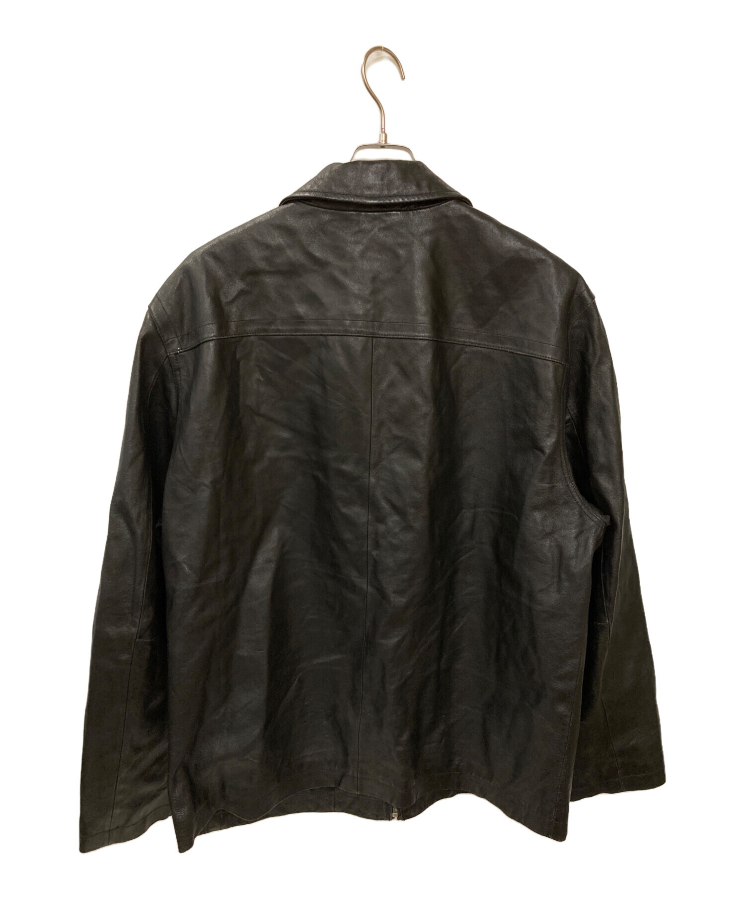 中古・古着通販】GAP (ギャップ) レザージャケット ブラック サイズ:L