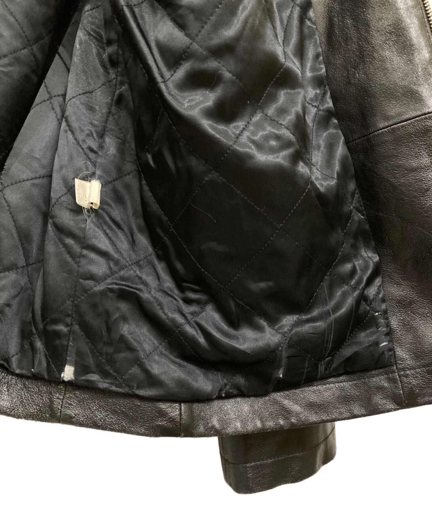 中古・古着通販】GAP (ギャップ) レザージャケット ブラック サイズ:L