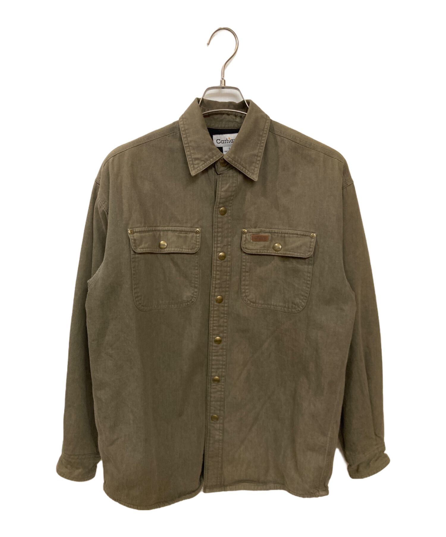 中古・古着通販】CarHartt (カーハート) シャツジャケット カーキ 