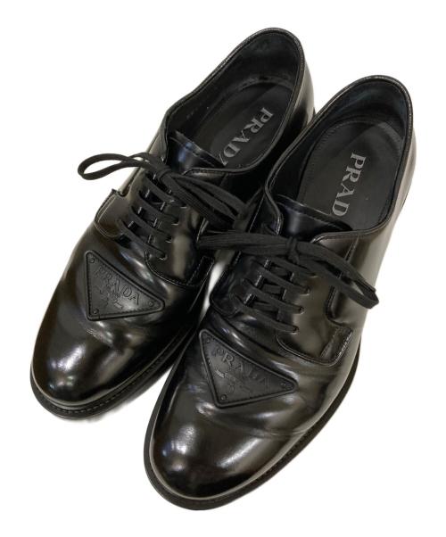 中古・古着通販】PRADA (プラダ) ラバープレートプレーントゥシューズ