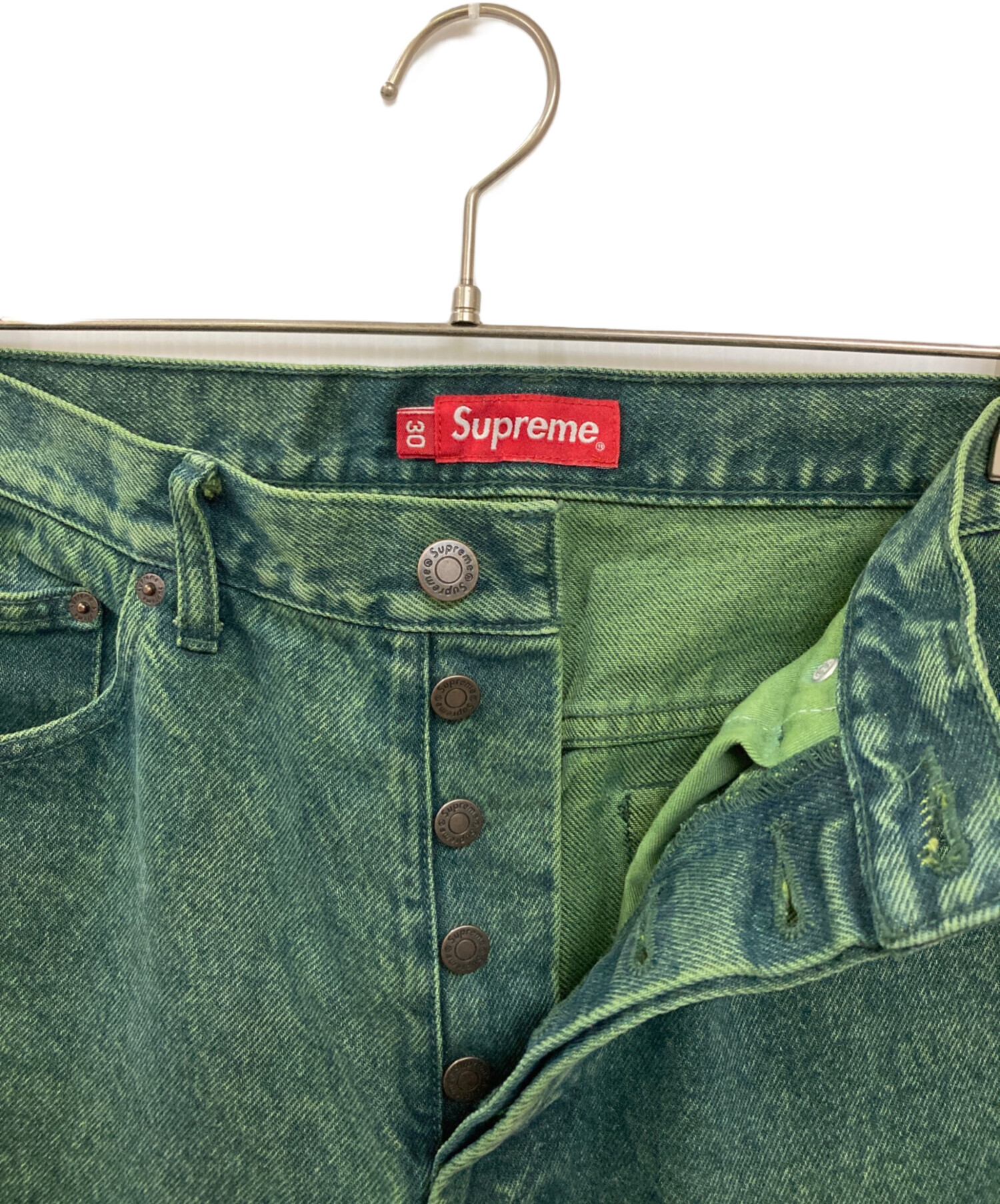 中古・古着通販】SUPREME (シュプリーム) Regular Jean Overdyed Green 