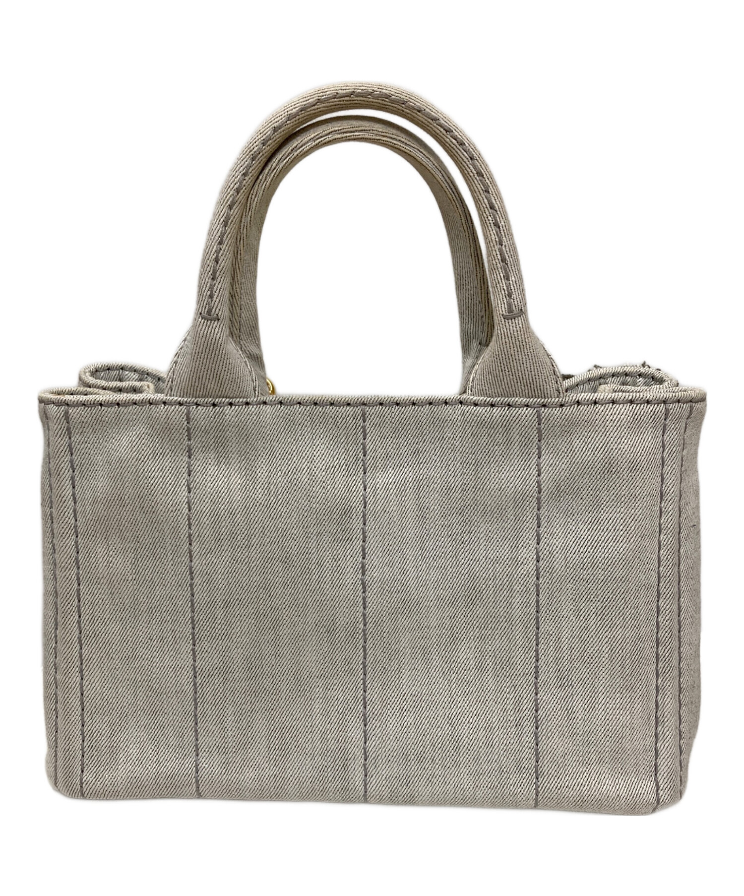 中古・古着通販】PRADA (プラダ) カナパフラワーモチーフハンドバッグ 