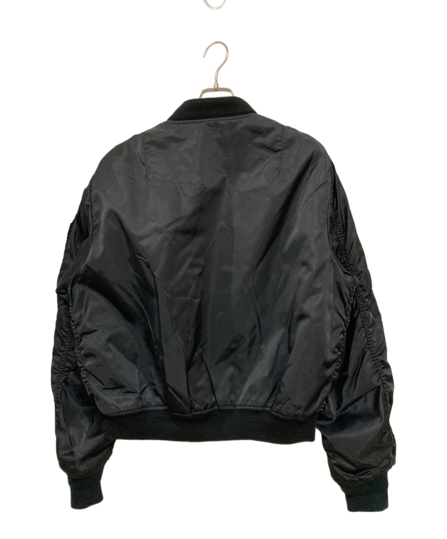 A MACHINE エーマシン カジュアルジャケット メンズ 【古着】【中古】 中古・古着通販】ALPHA (アルファ) MA-1ジャケット ブラック サイズ:XL