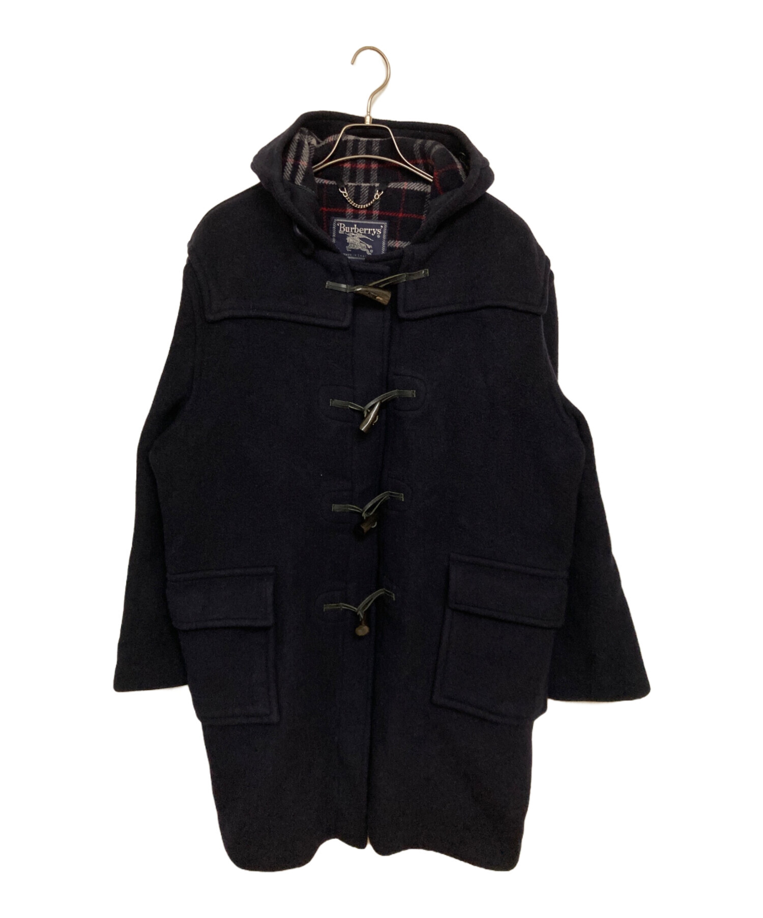 【美品】バーバリーズ 羊毛 ロング ダッフルコート チェック ヴィンテージ 中古・古着通販】Burberry's (バーバリーズ) ヴィンテージ裏地ノヴァ