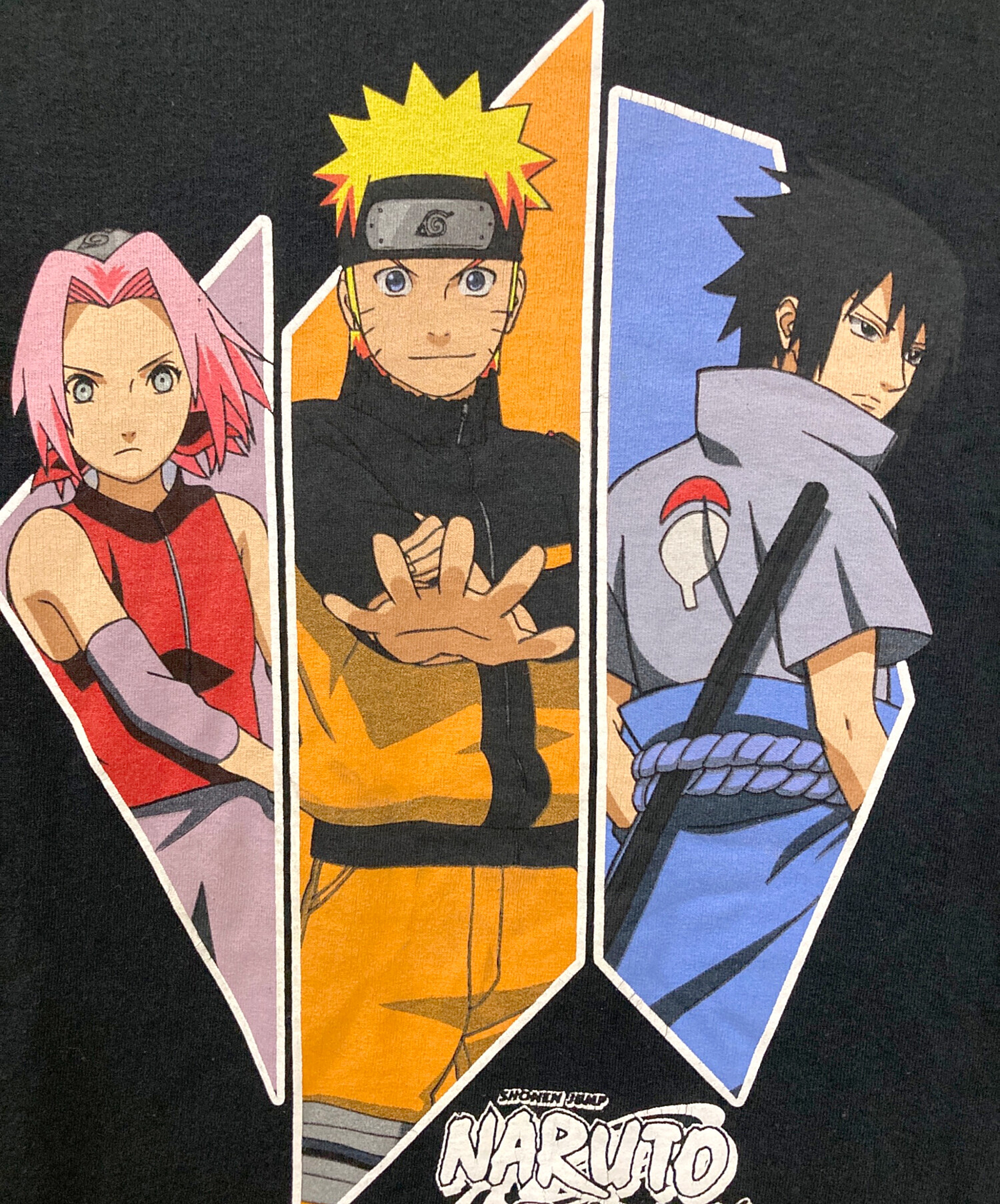 中古・古着通販】NARUTO (ナルト) プリントTシャツ ブラック サイズ:L