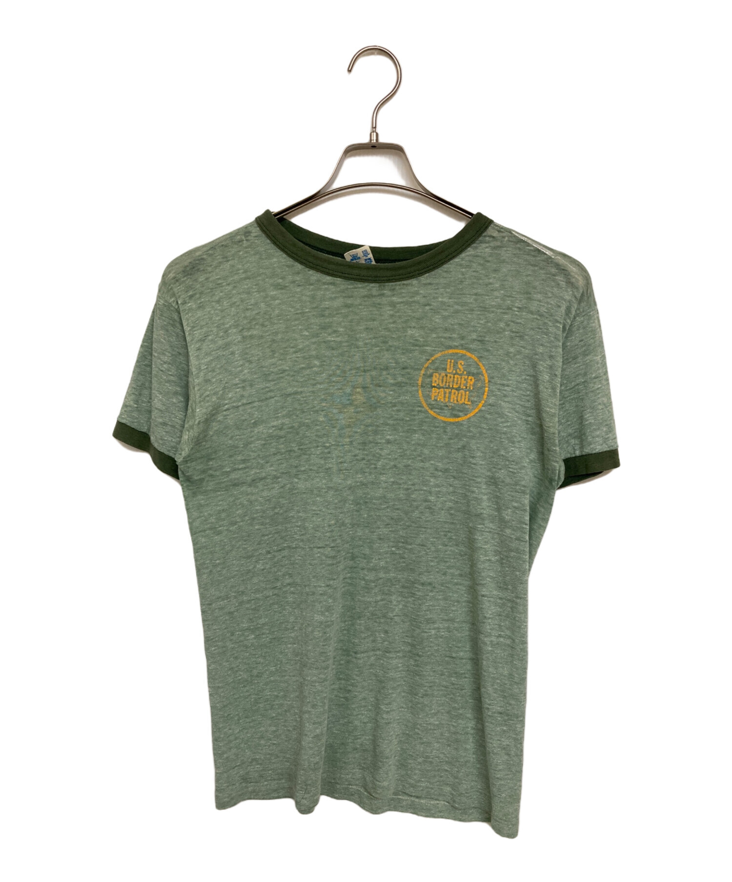 中古・古着通販】Champion (チャンピオン) 80S 霜降りリンガーTシャツ