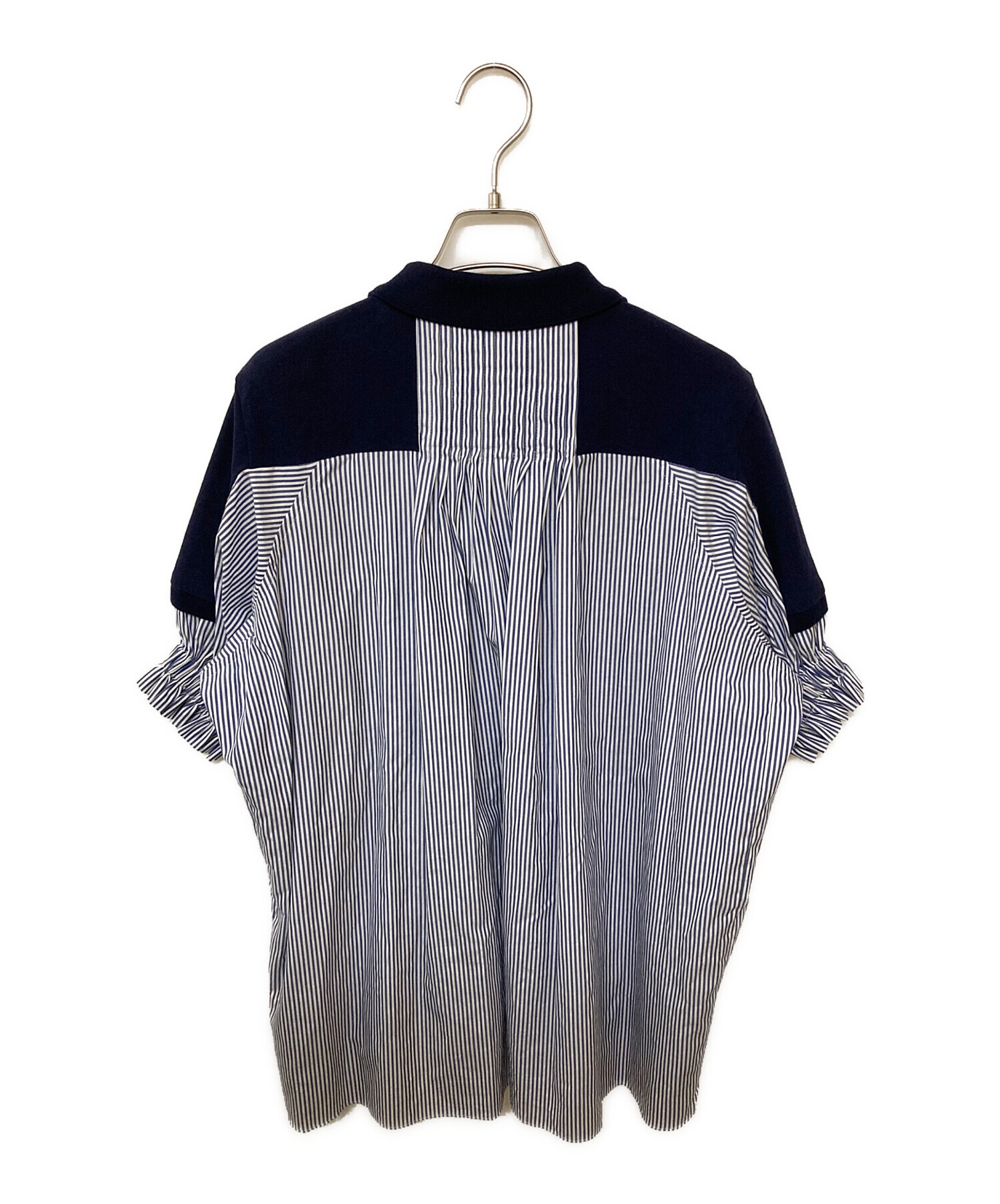 中古・古着通販】LACOSTE (ラコステ) sacai (サカイ) ストライプシャツ