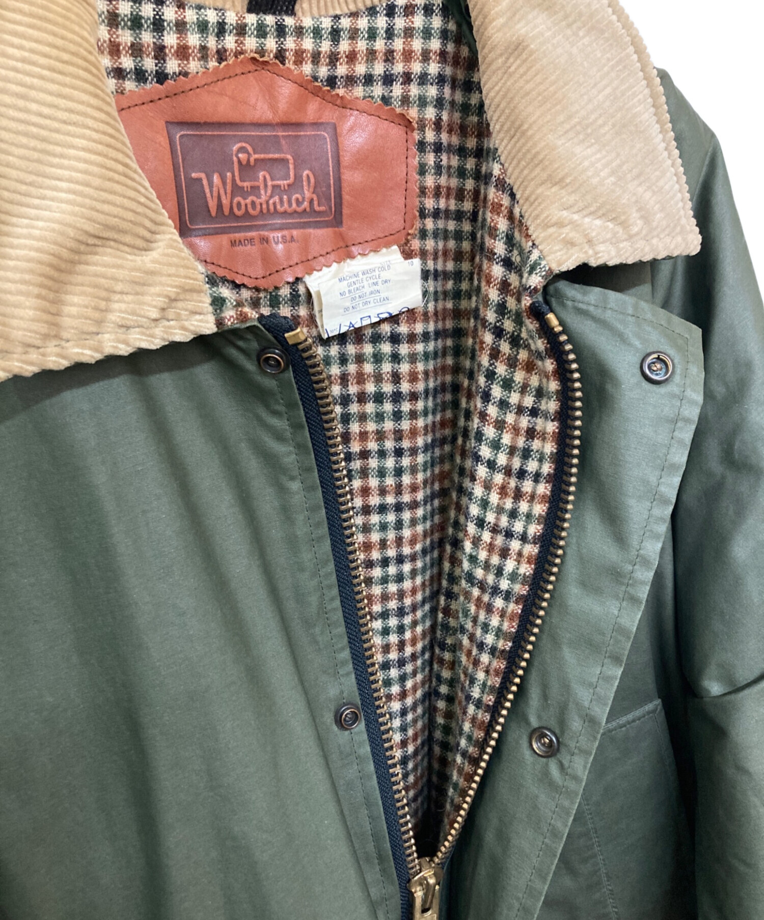 古着 ウールリッチ woolrich 古着 オイルドコート ロングコート