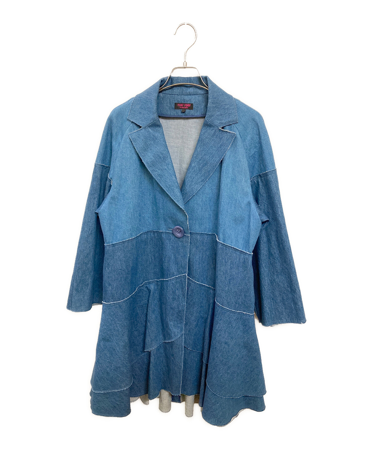 中古・古着通販】YUKI TORII (ユキ トリイ) デニムデザインコート 