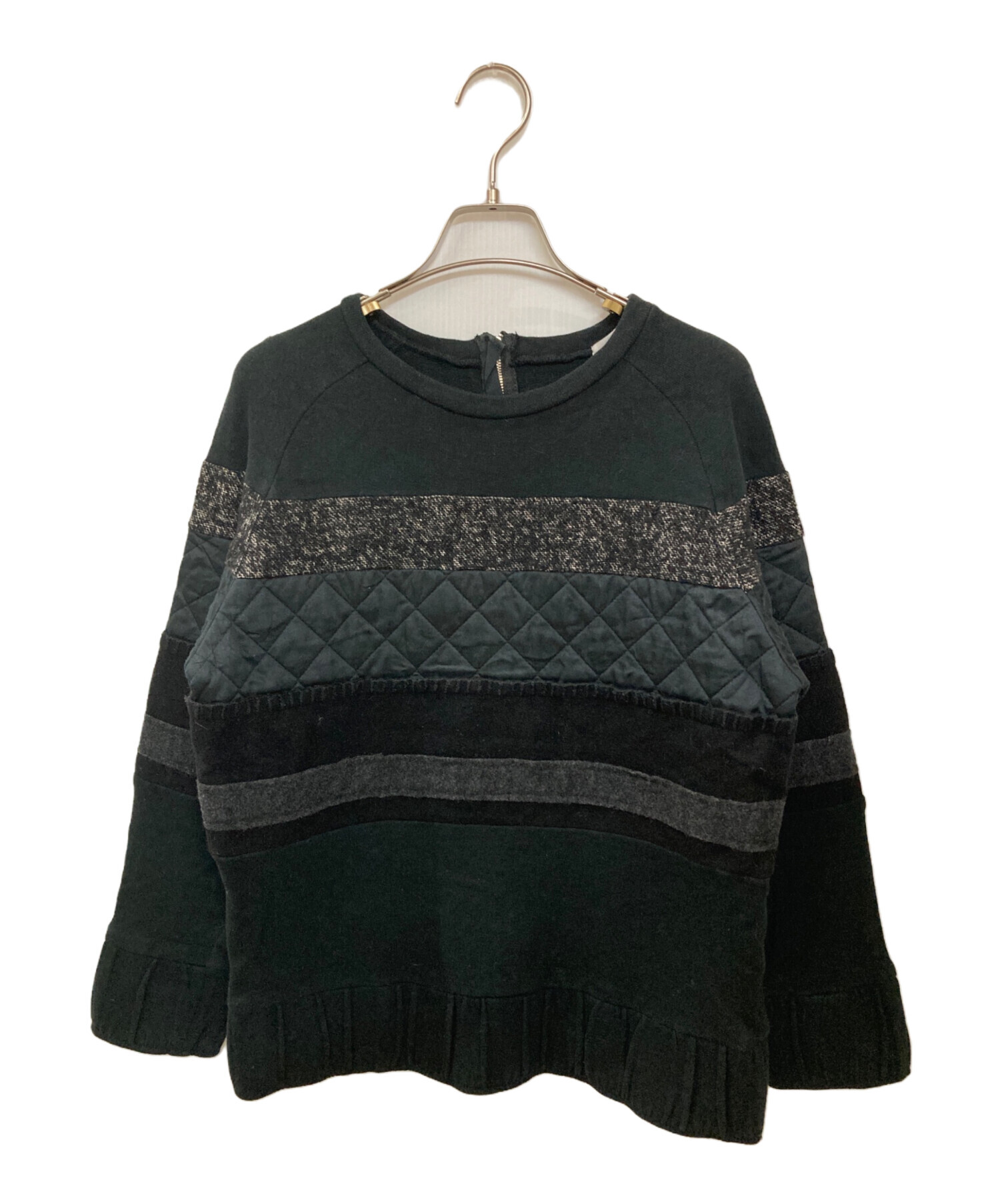 中古・古着通販】chalayan (チャラヤン) 異素材切替デザインスウェット