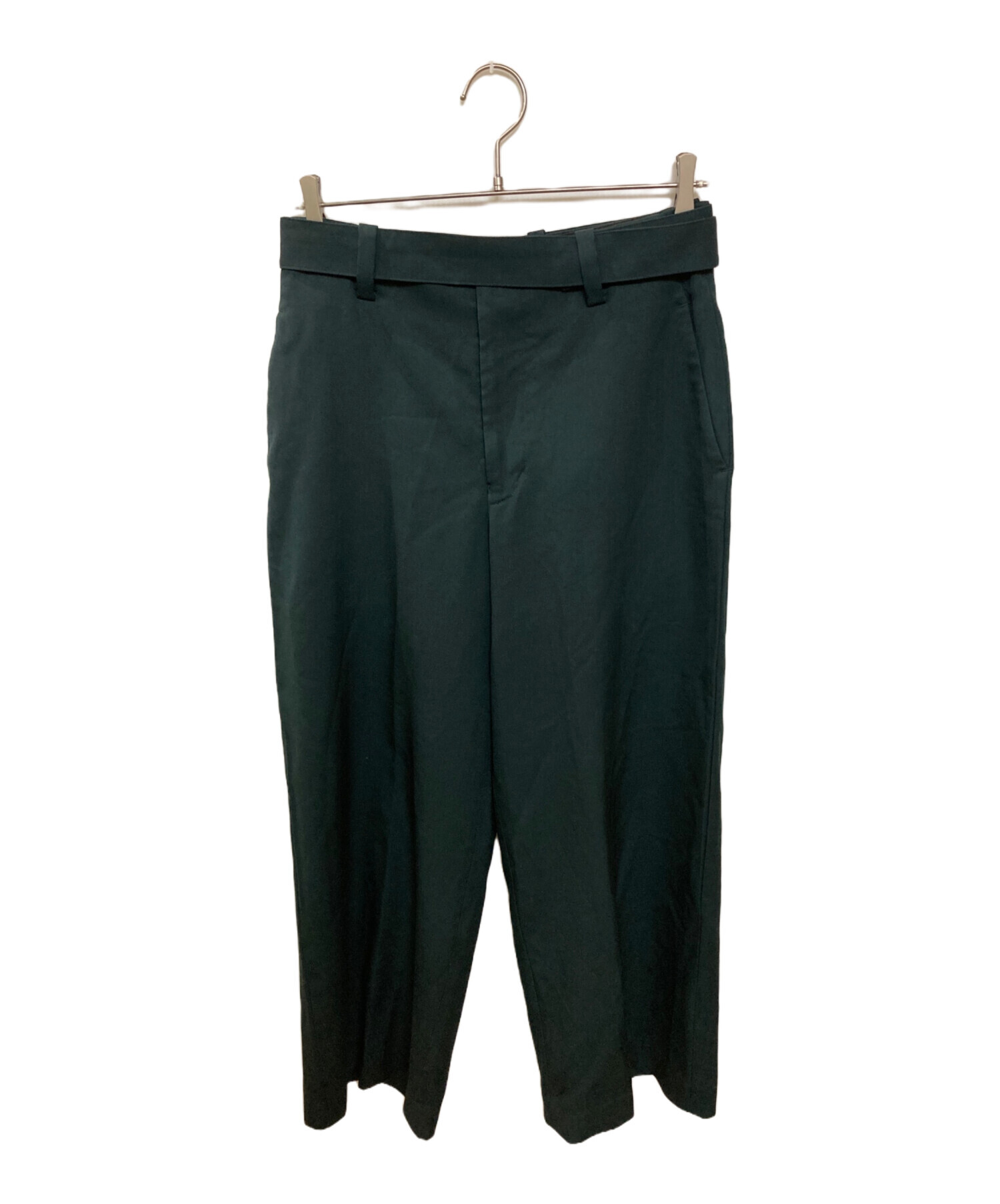 中古・古着通販】ETHOSENS (エトセンス) ウールパンツ グリーン サイズ 