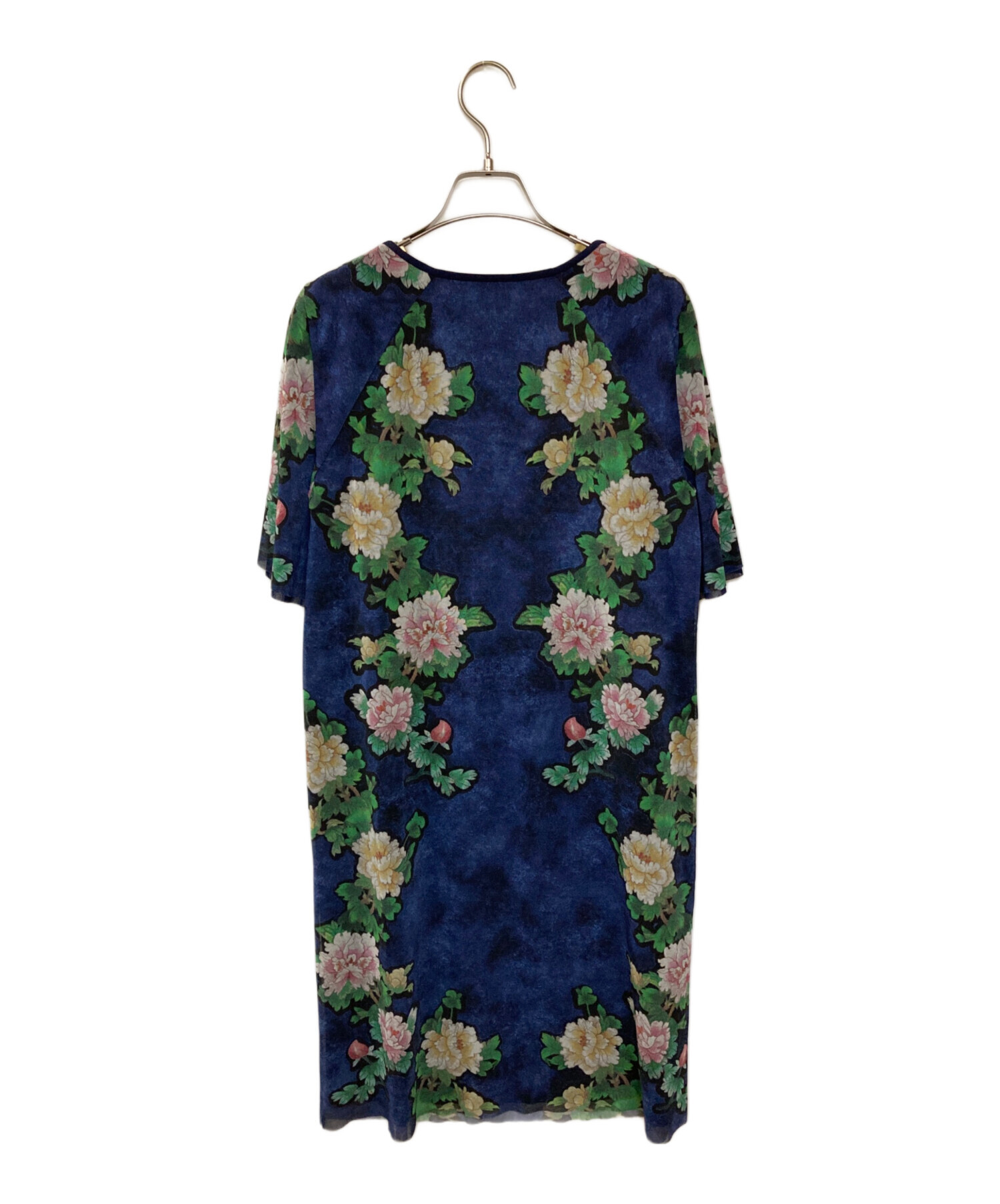 14413✨ヴィヴィアンタム 和柄 蓮子 花柄 パワーネット カットソー 1 中古・古着通販】VIVIENNE TAM (ヴィヴィアンタム) フラワープリント総