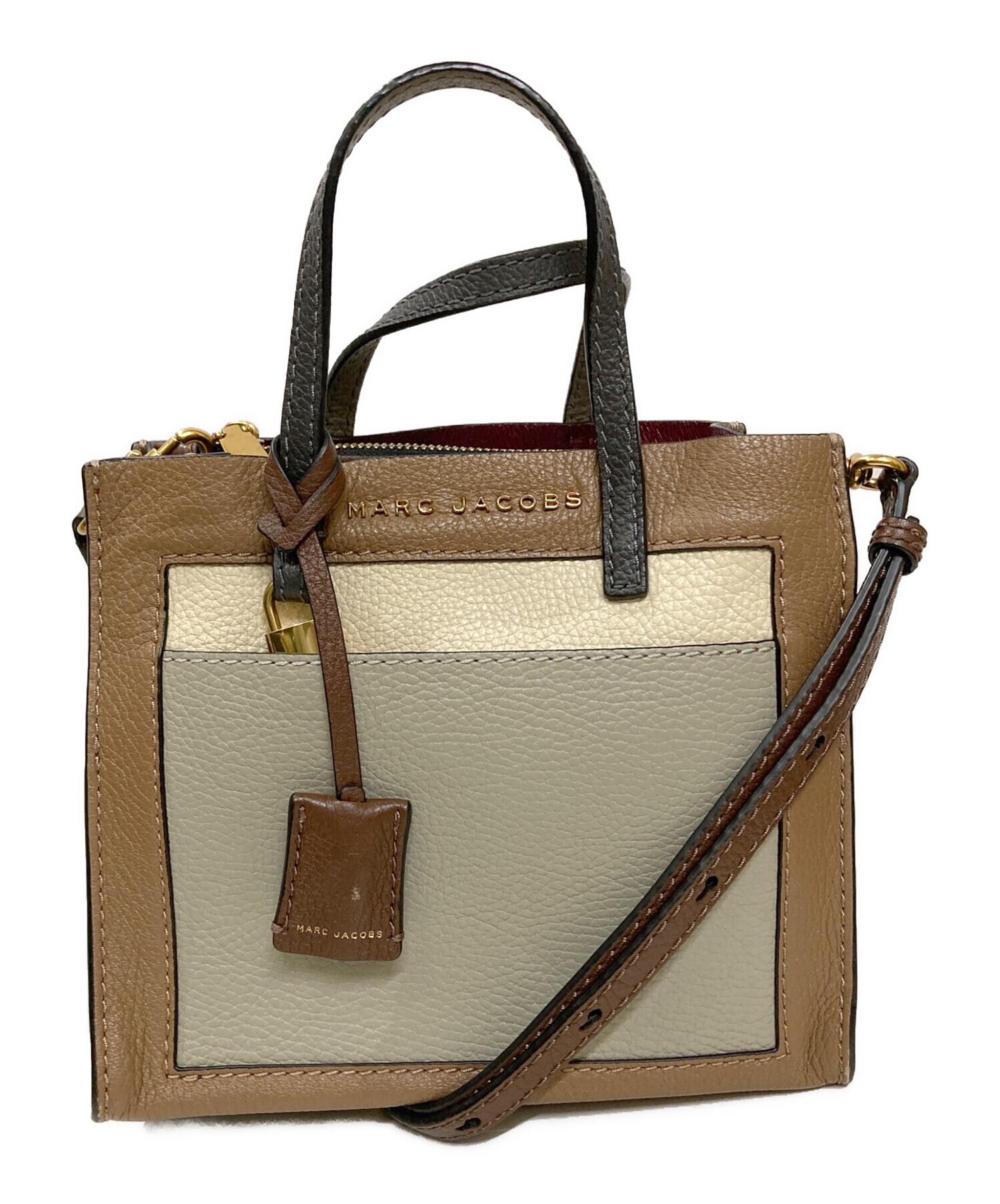 中古・古着通販】MARC JACOBS (マークジェイコブス) 配色レザー2WAY 
