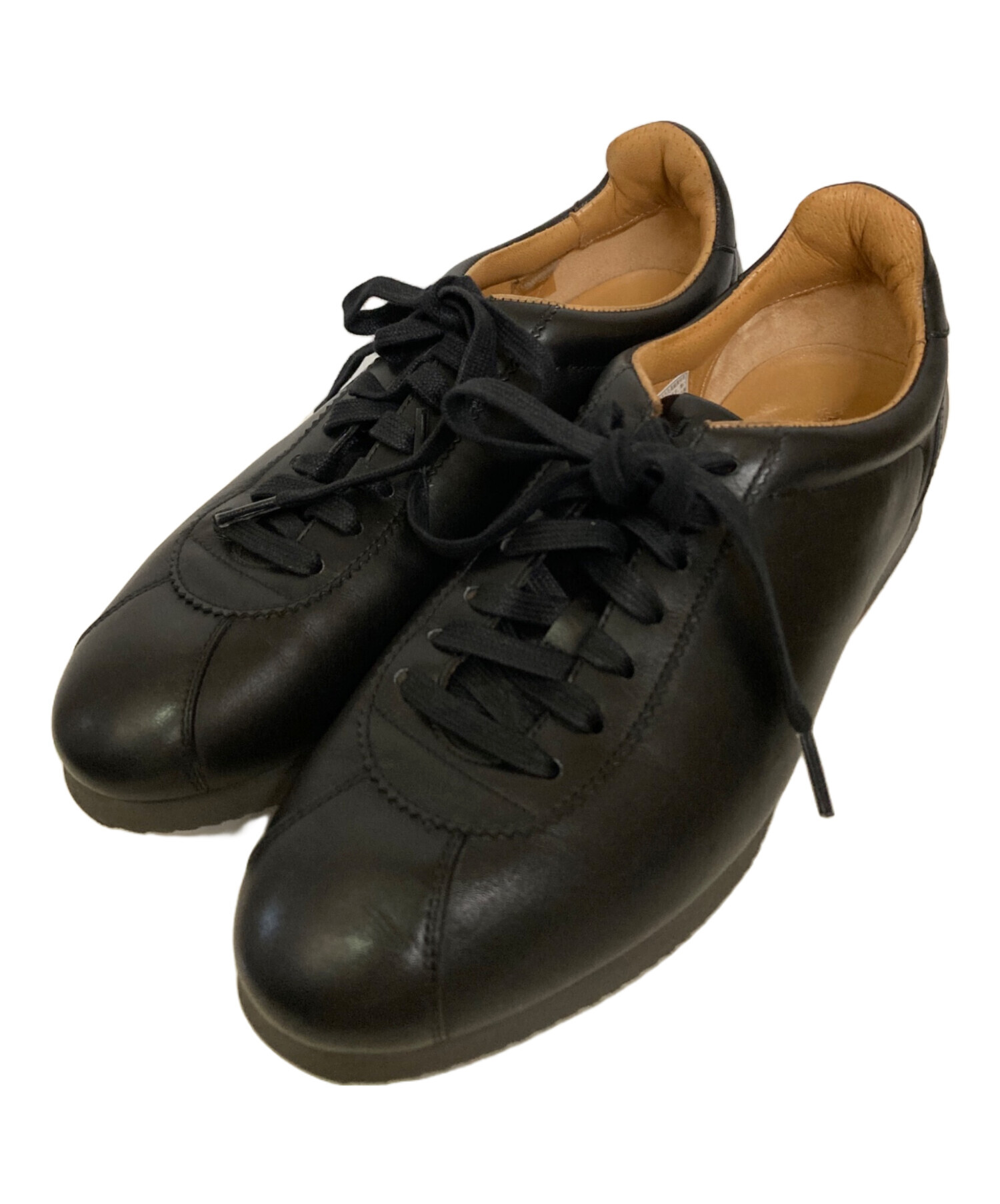 中古・古着通販】MAGNANNI (マグナーニ) レザースニーカー ブラック 