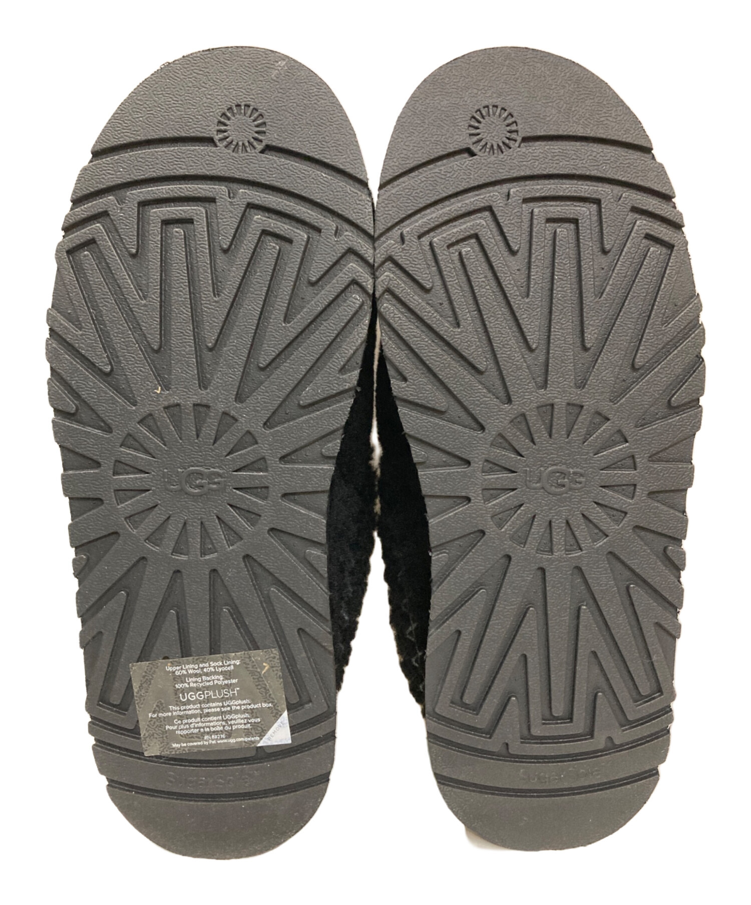 中古・古着通販】UGG (アグ) Tazz UGG Braid ブラック サイズ:25cm