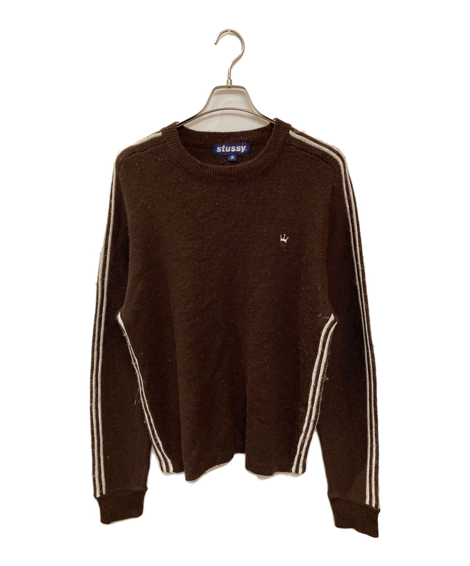 中古・古着通販】stussy (ステューシー) 90S ウールニット ブラウン 