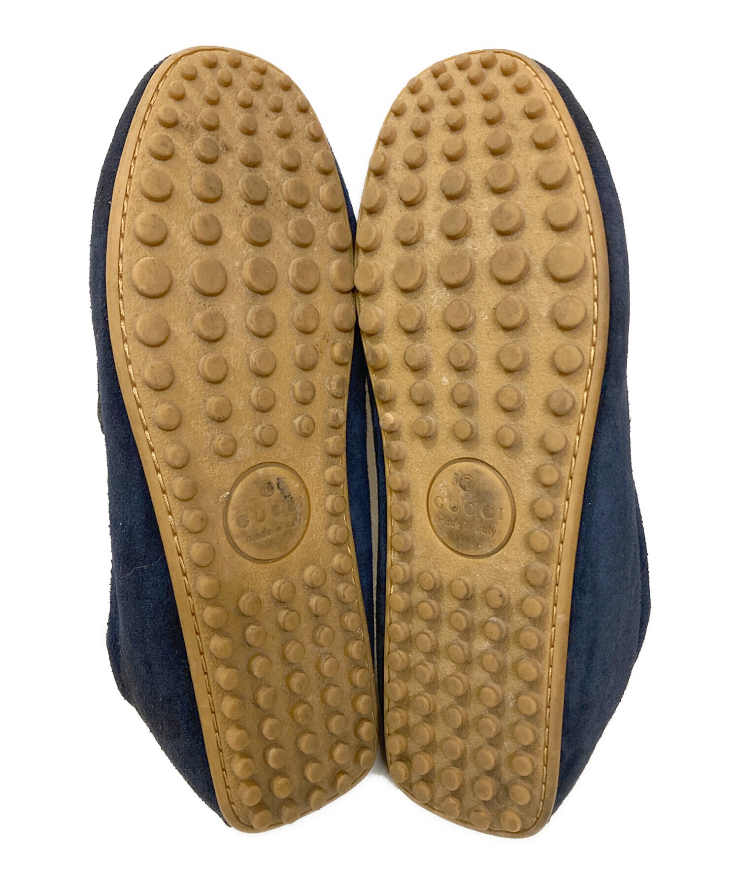 中古・古着通販】GUCCI (グッチ) ホースビットスウェードモカシン