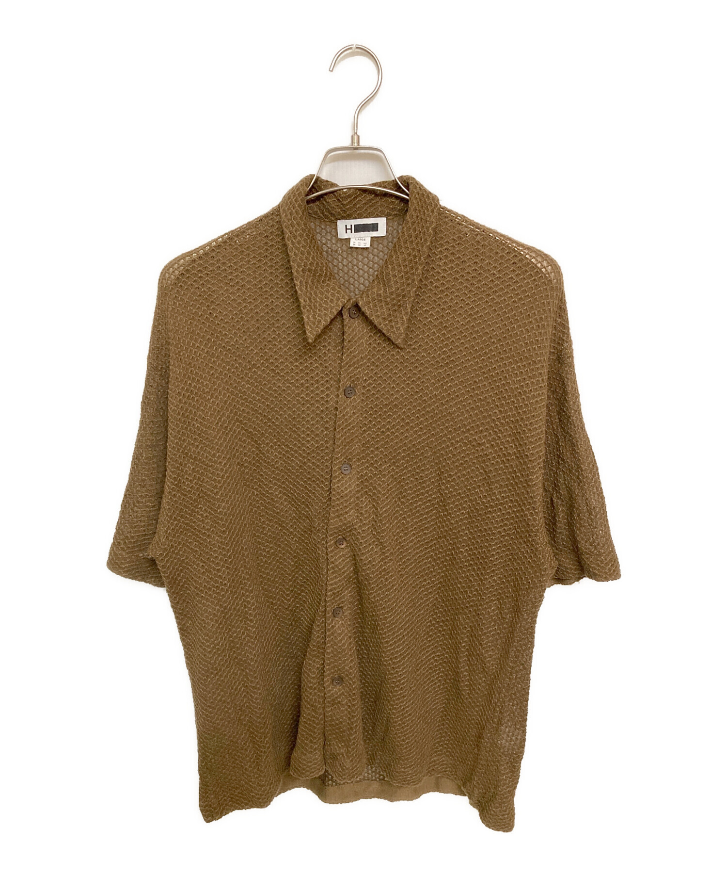 H BEAUTY&YOUTHエイチ ビューティ&ユース 2024SS コットンヘンプシアーニットシャツ新品【L】【MSHA77366】 中古・古着通販】H BEAUTY&YOUTH (エイチ ビューティー&ユース